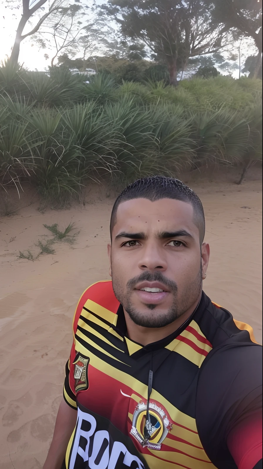 arafed man in a yellow and black shirt is taking a selfie, ronaldo nazario fenomeno, ronaldo nazario, david rios ferreira, dan dos santos, mohamed reda, caio santos, icaro carvalho, carmelo blandino, inspired by Nathan Oliveira, edu souza, ronaldo fenomeno, joe alves, frontal picture, luis melo