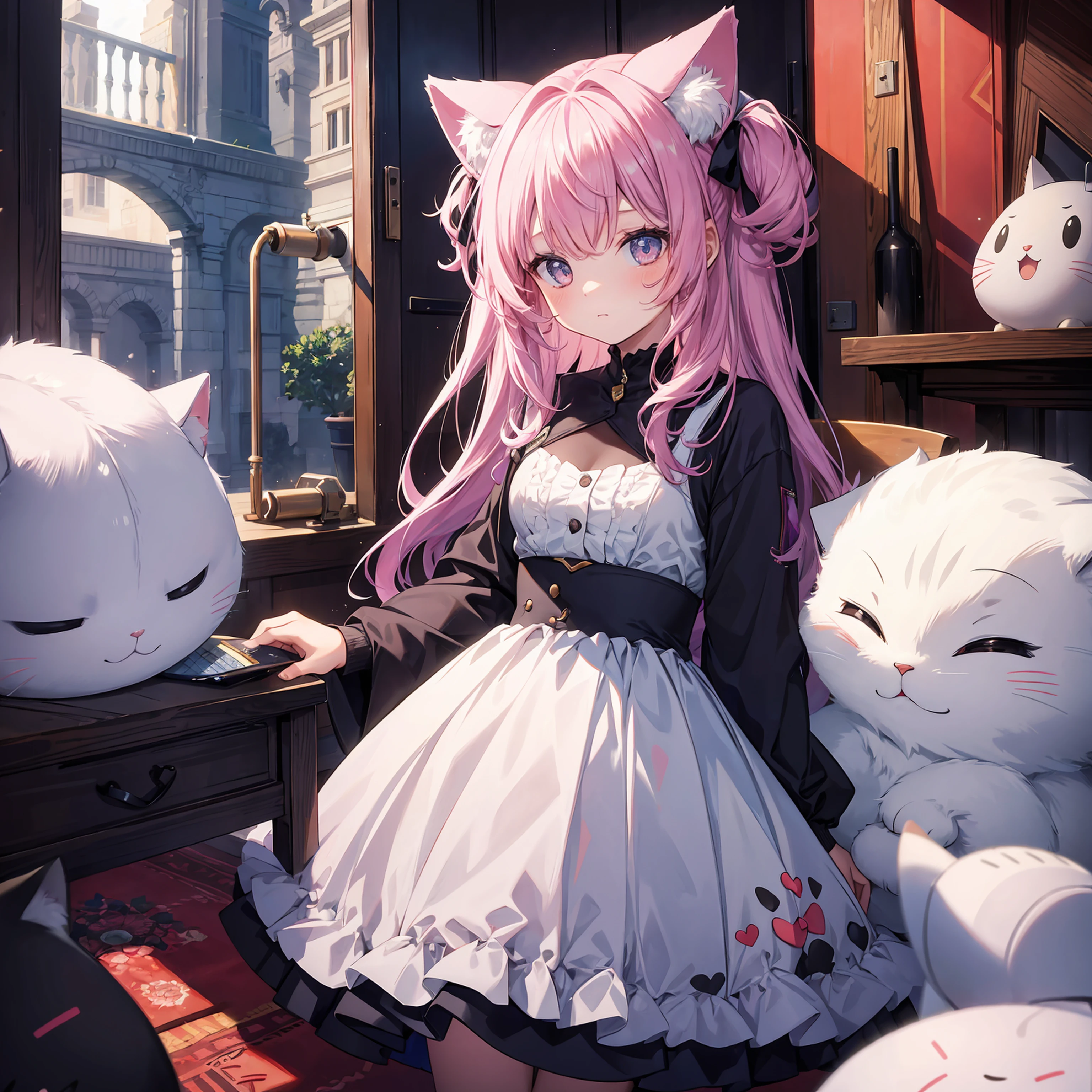 A girl who was captured by a fluffy cat-shaped alien.