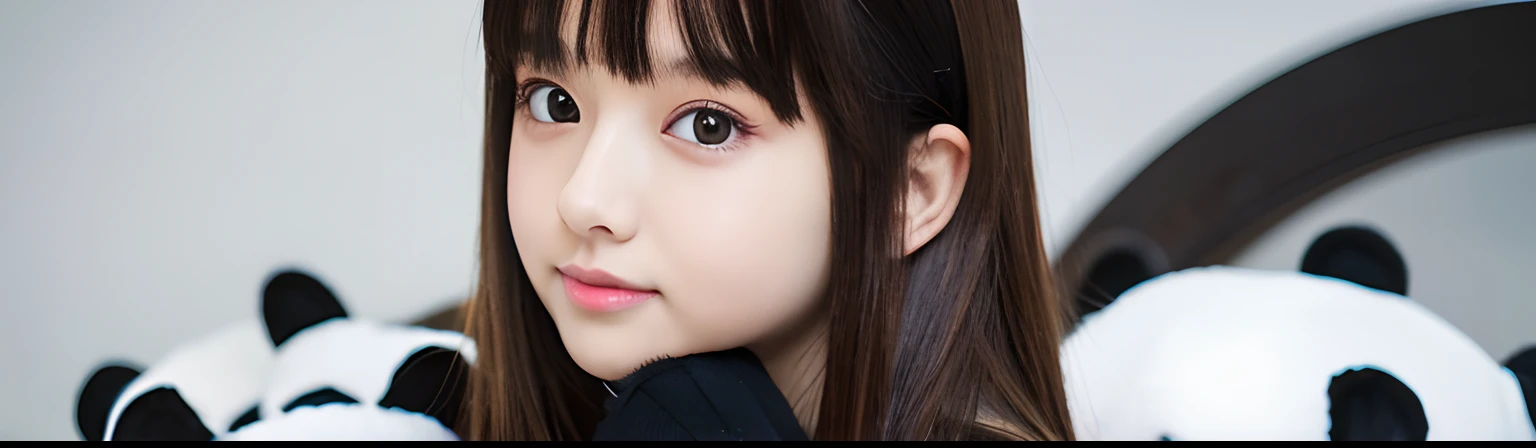 Beautiful illustration、top-quality、超A high resolution、Professional、Cute little girl s、a junior high school student、Open your mouth wide、stick out your chin、full body Esbian