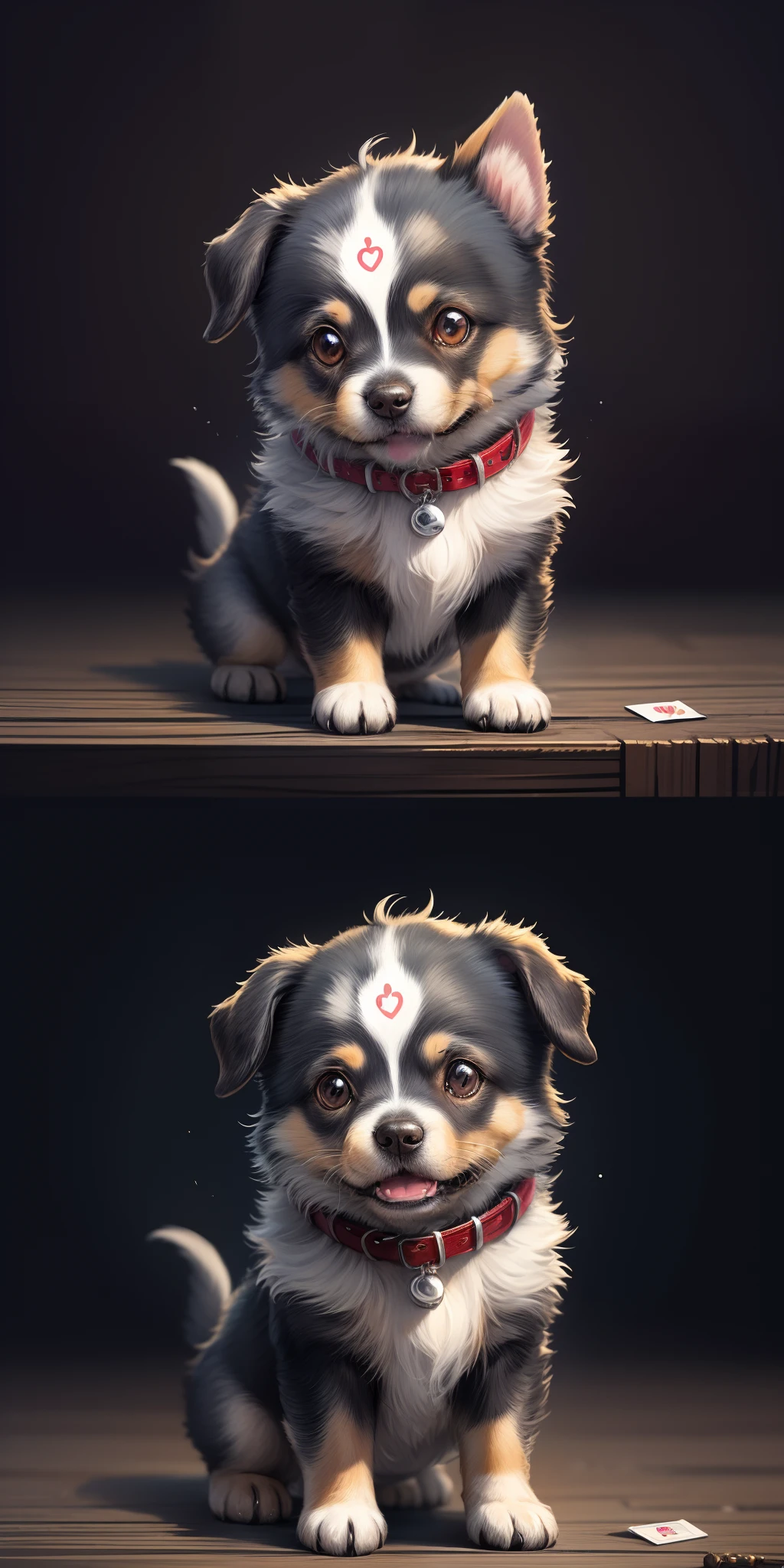 Illustration of a cute dog that seems to be easy to use for LINE stamps