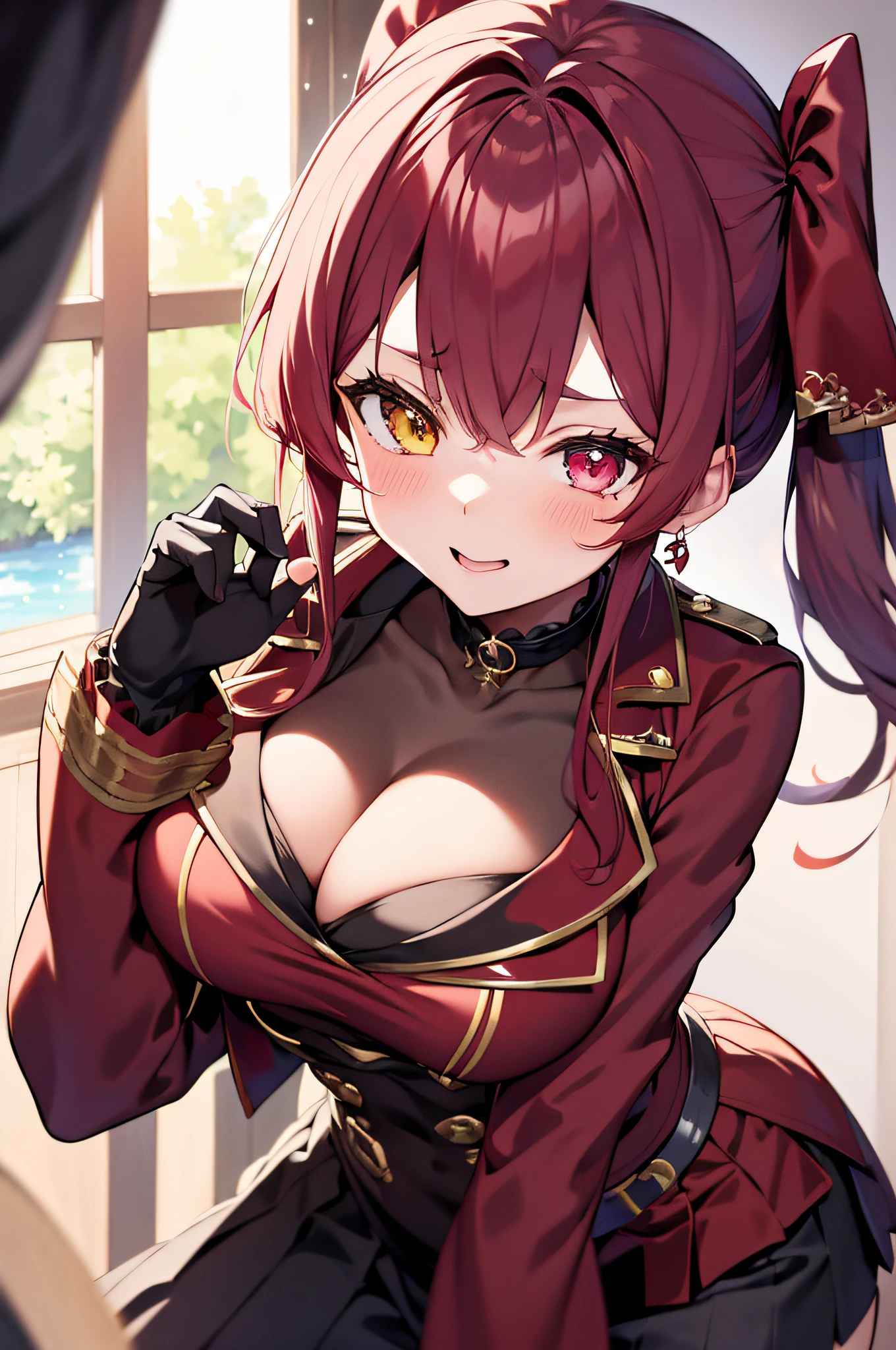 ,anime,character,female,pirate,vtuber,woman,girls,characters,houshou marine,Marine,heterochromia,