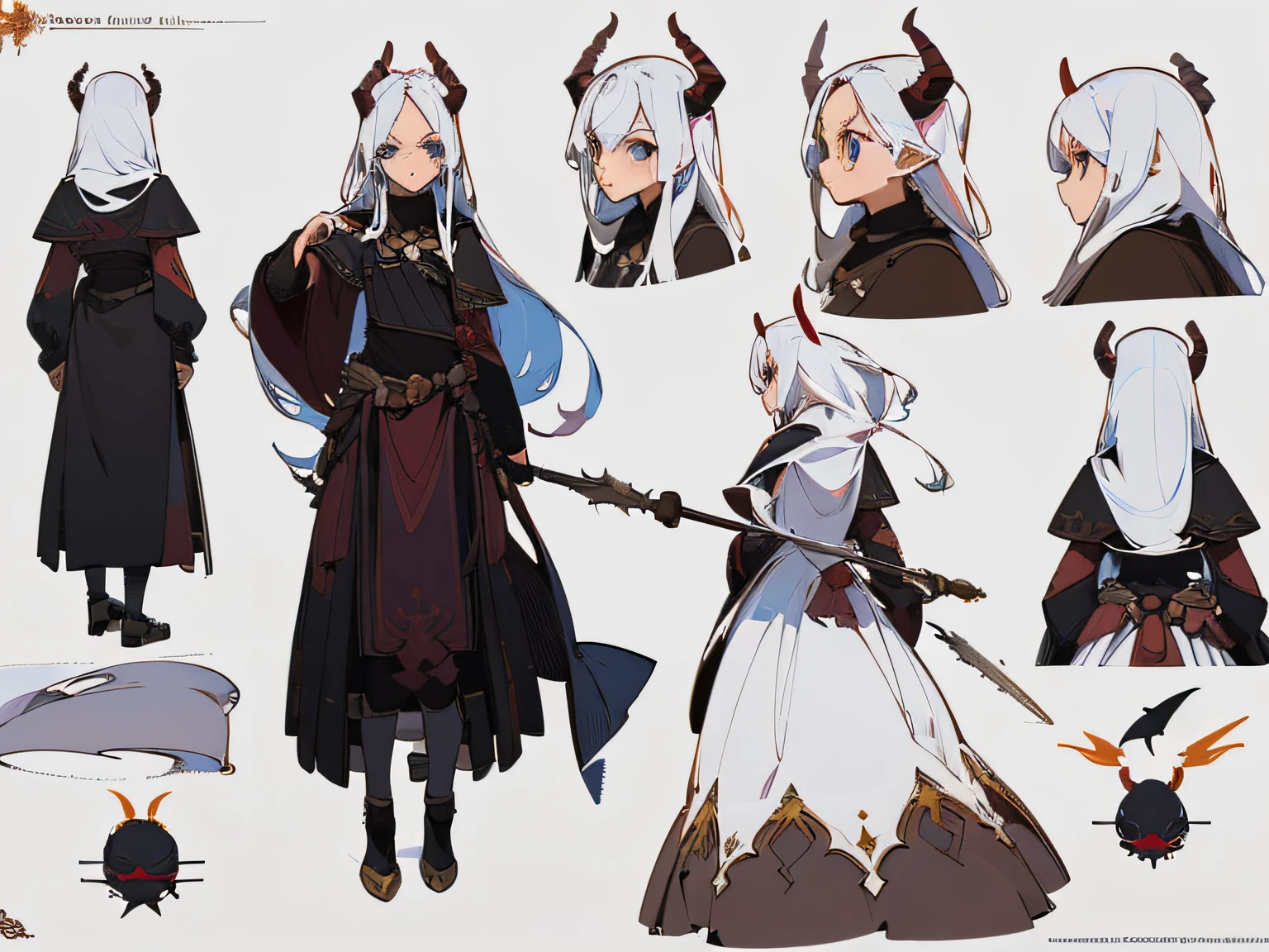 Female original character reference sheet adoptable,