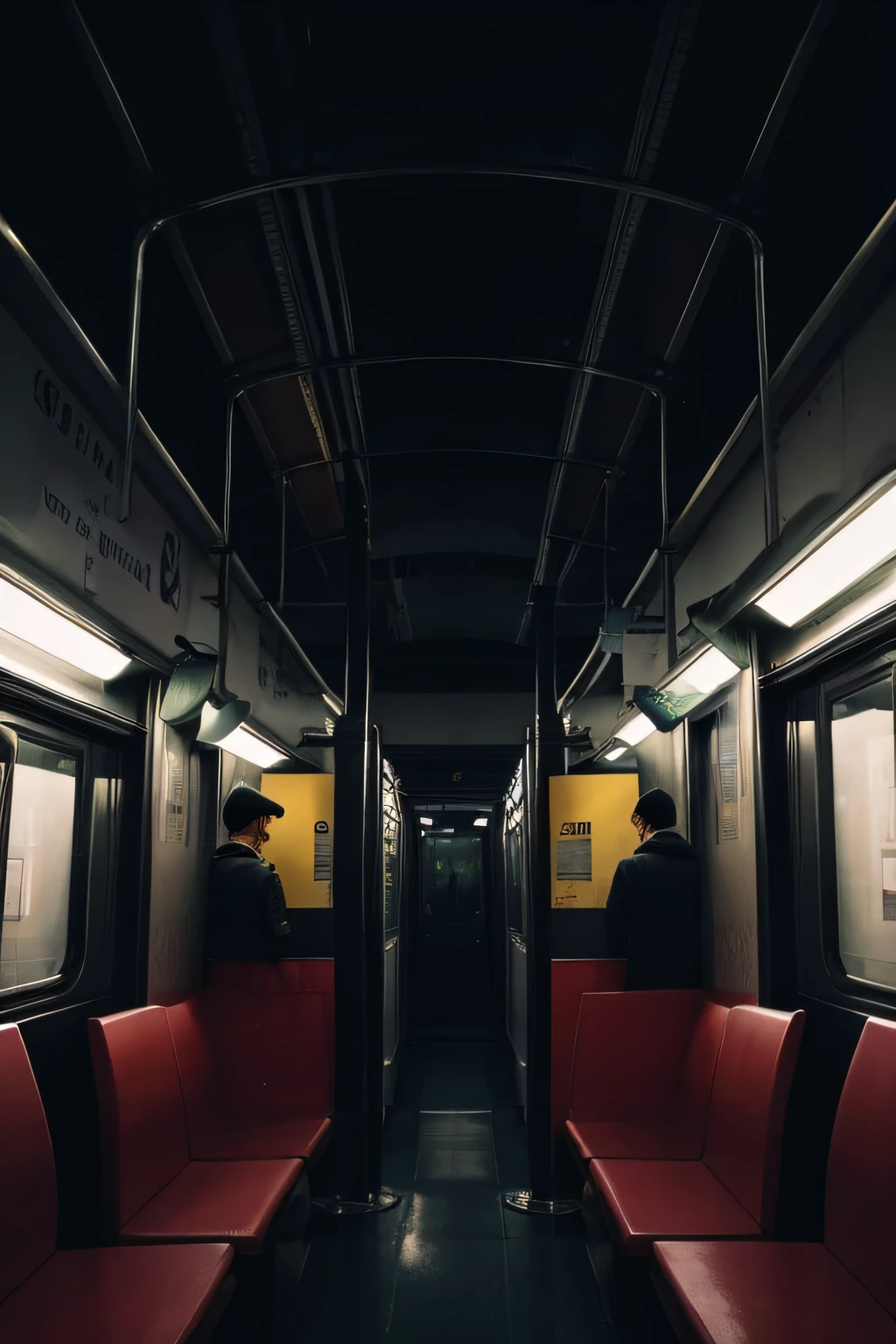 It's a spooky night outside、Inside the train、creepy inside the train