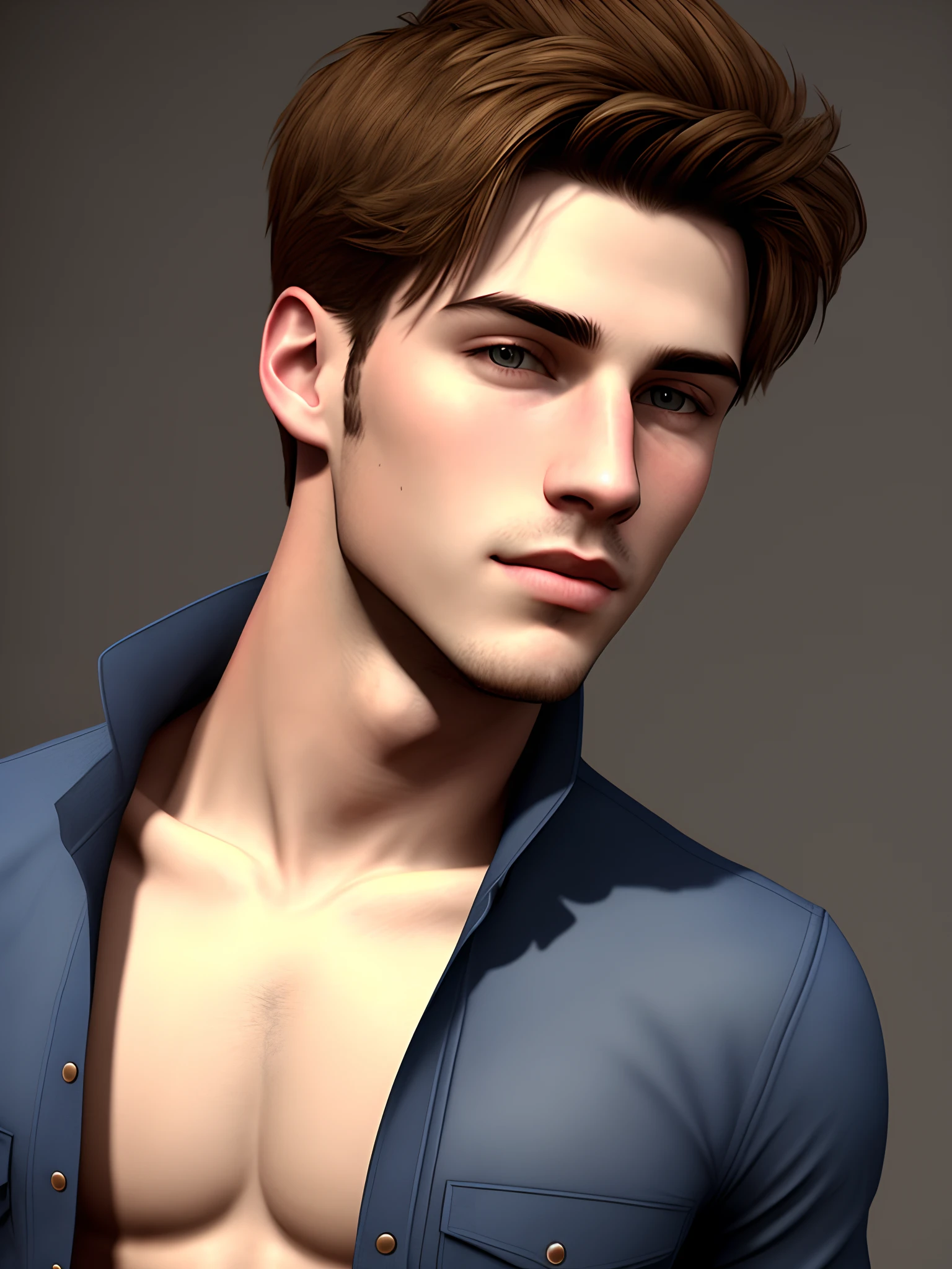 male realistic cute  boy