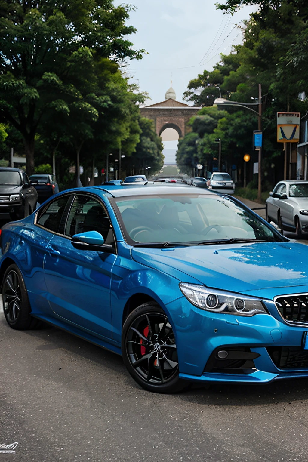 carro azul