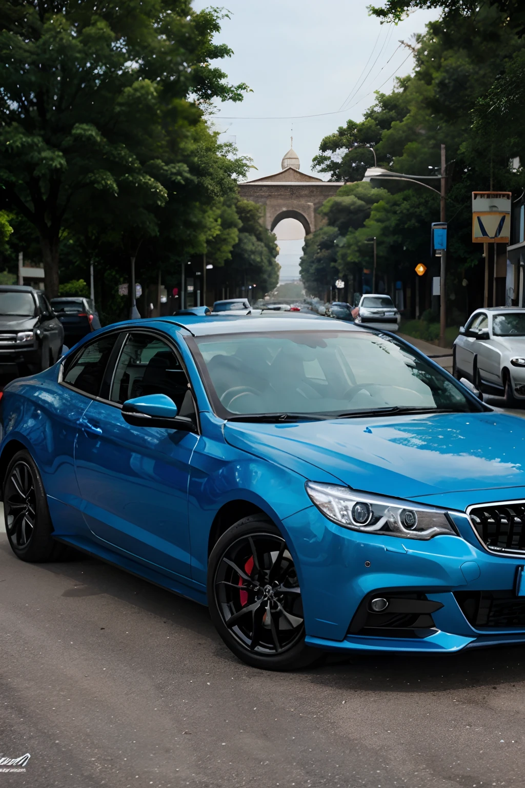 carro azul