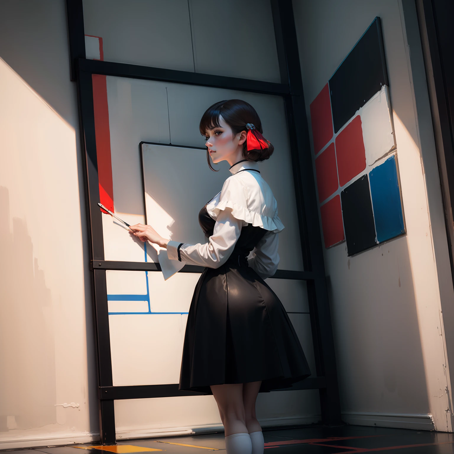 mondrian like painting