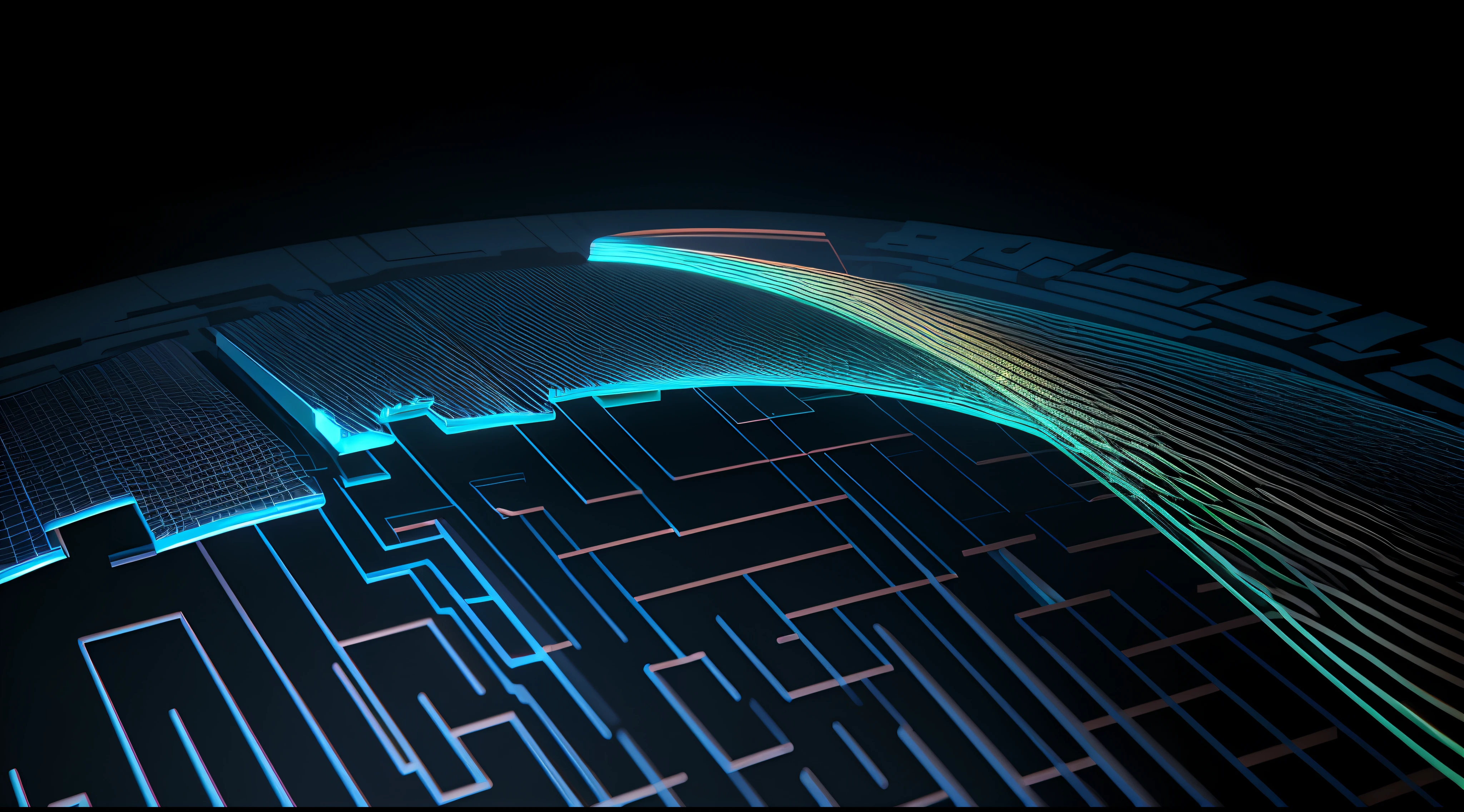 Engaging 3D visualization featuring stunning graphs、glinting
