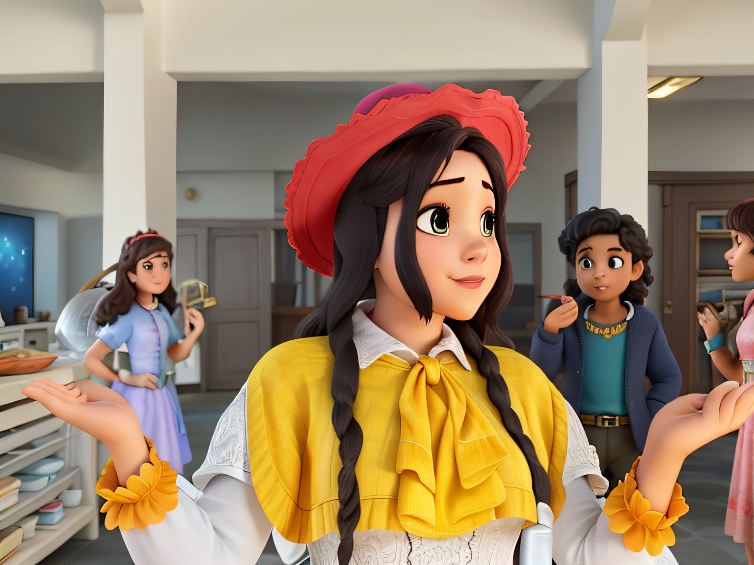 Uma mulher num filme de fantasia