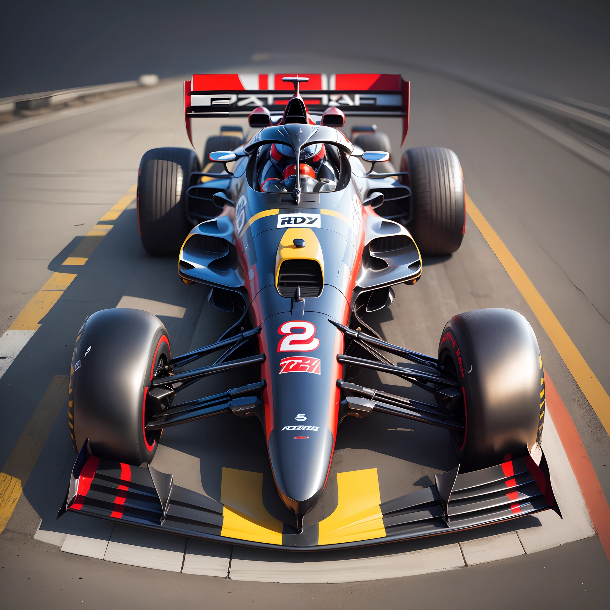 f1 concept car , crisp fade drawing paint, fast 4k --auto --s2