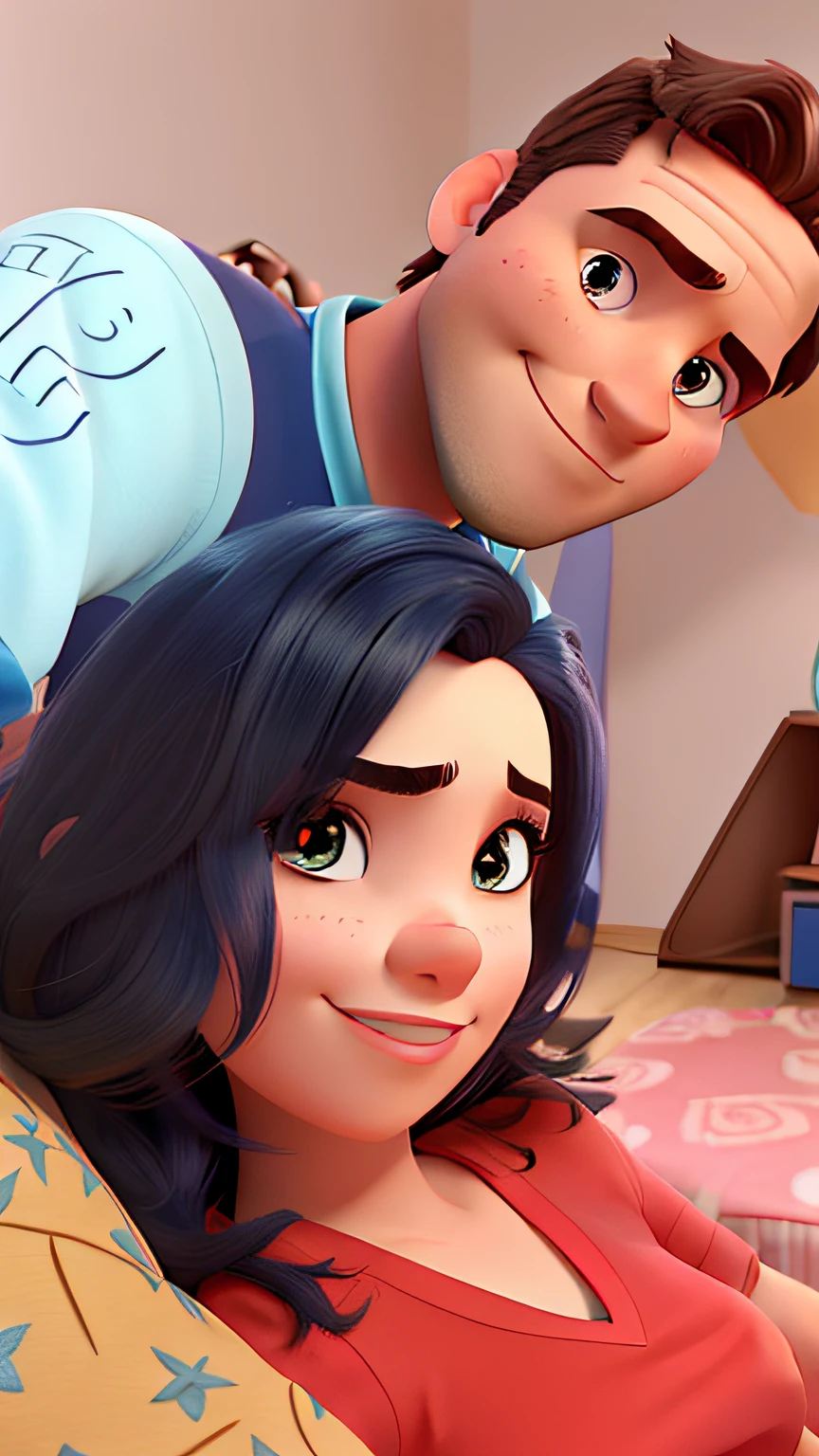 Mulher e homem estilo Disney pixar ,alta qualidade,melhor qualidade