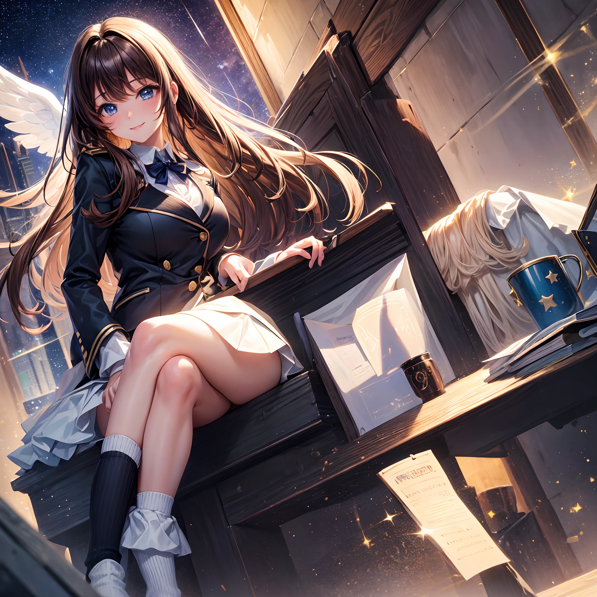 ((masterpiece, highest quality, High resolution, 超High resolution, pixel perfect, Depth of written boundary, 4k, RTX, human development report))), 1 girl, single, alone, beauty、see the whole body、 ((long hair, Short Liuhai, reddish brown hair)), ((blue eyes, beautiful eyelashes, realistic eyes)), ((detailed face, blush:1.2)), ((smooth texture:0.75, lively质感:0.65, lively:1.1, Anime CG style)), medium breasts, perfect body, smile, attractive way to sit, Brewing tea in a teapot, (The wind blows my hair,bare shoulders、expose her breasts、black tights) , It snows heavily at night、(((show panties:1.3)))、((((M-shaped spread legs:1.4))))
、first-class, masterpiece, High resolution, (Full body diagram from head to toe), front, frontやや下からの構図, symmetry, 18 year old tall girl, alone, (whole body from head to toe), (small breasts), Unkempt brown hair, bangs, ((black tights)),( (black pantyhose)),(White luxury lingerie), (sit with legs spread), (squatting pose), (Composition showing white panties), (her legs spread、I can see white pants.), (I was made to sit on the floor with my legs apart..), ((((M-shaped spread legs)))), thin legs, A very beautiful and tall 18 year old girl, (not wearing shoes), blush, shy big eyes, looking at camera, (((blazer uniform, plaid pleated skirt)))、Please sit across from me、((Vulgarity)),