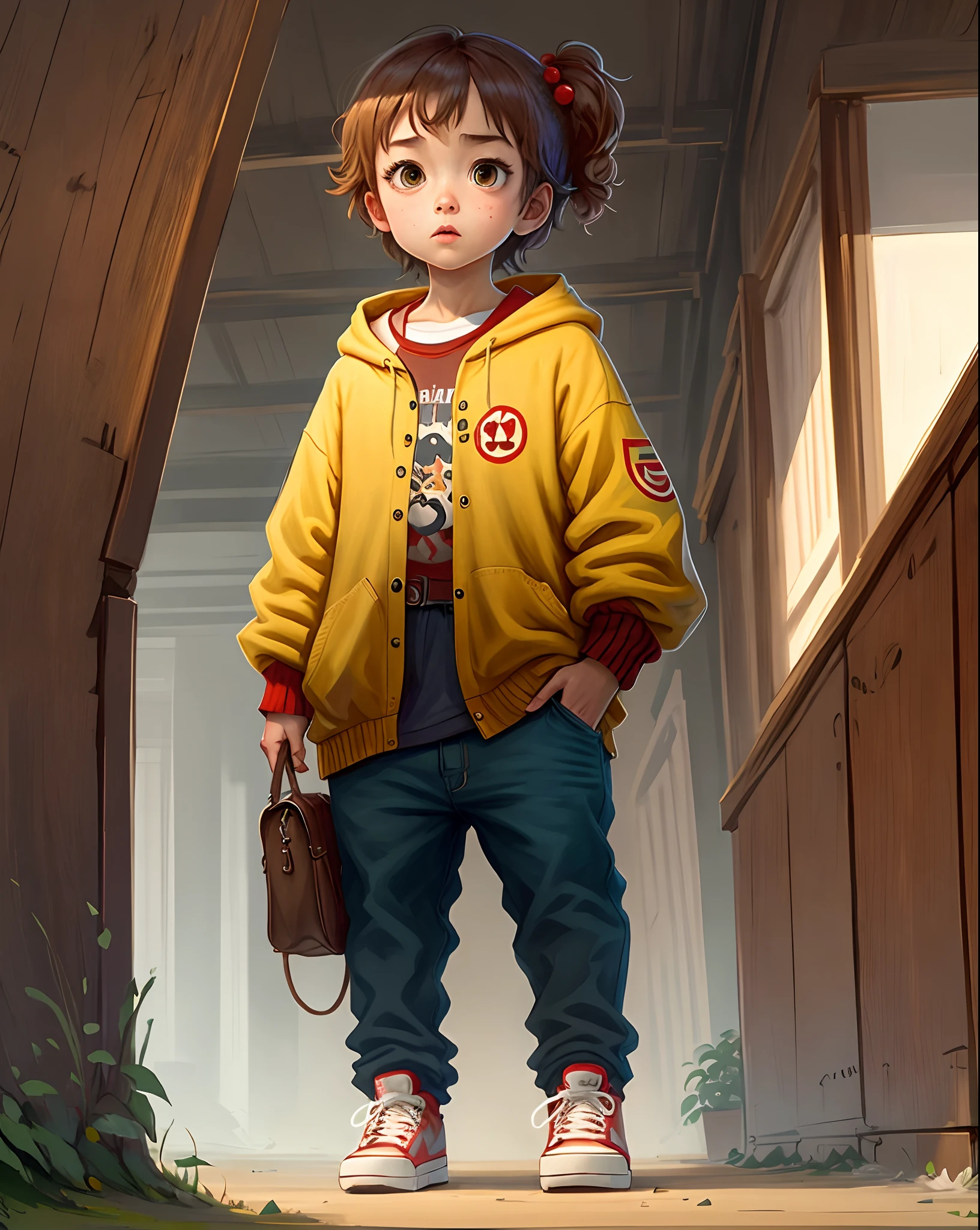 Do your best to create an anime character inspired by the pixar production animation character Nemo