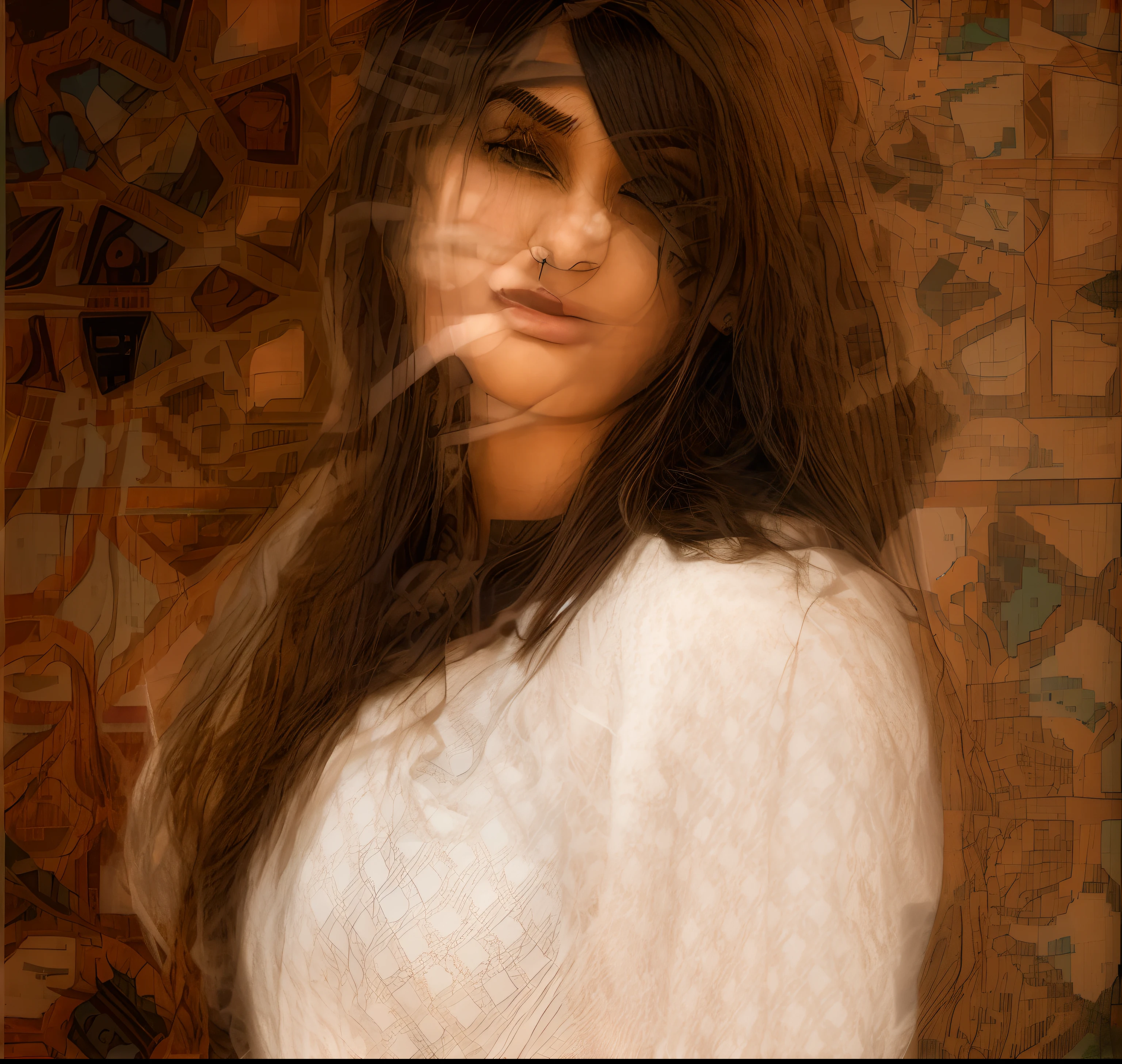 those pictures are examples of Saudi women's beauty. Can you make an image of the most beautiful Saudi women ?