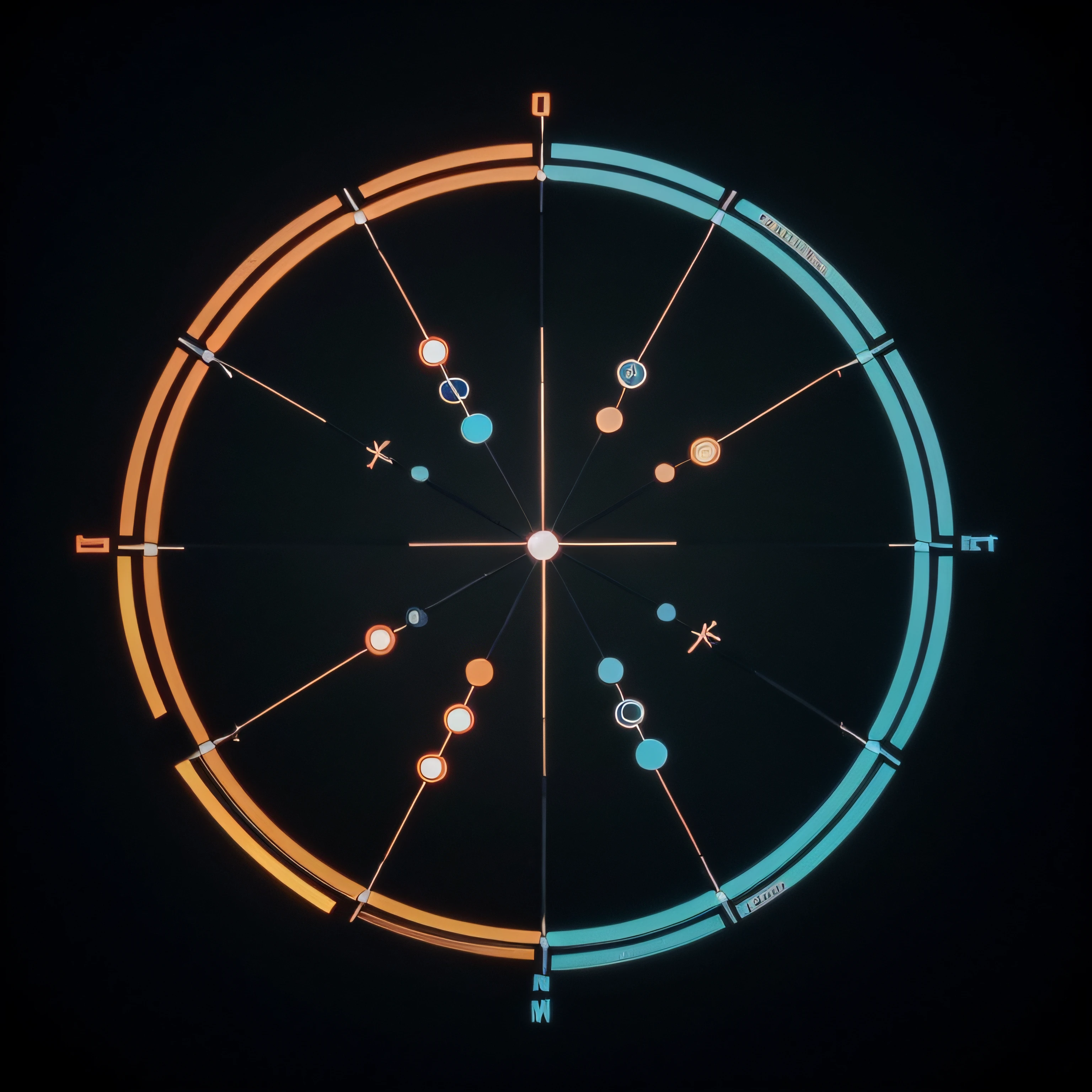 Graphical representation of a network with interconnected lines, formando uma malha visual. Use circles or dots along these lines to symbolize the individuals or points of connection. Escolha cores vibrantes para transmitir dinamismo, mas mantenha a paleta simples para garantir clareza visual.
No centro, You can add a stylized handshake icon or something that symbolizes collaboration. Make sure elements are easily recognizable even at smaller sizes.