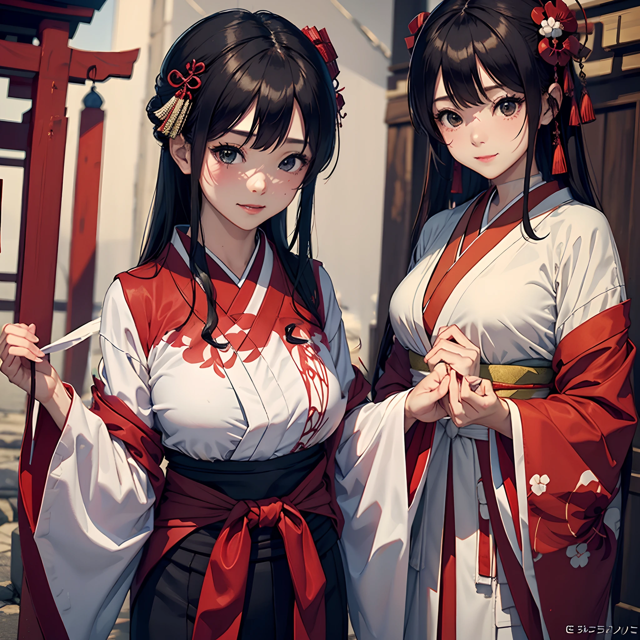 kimono、shrine maiden
