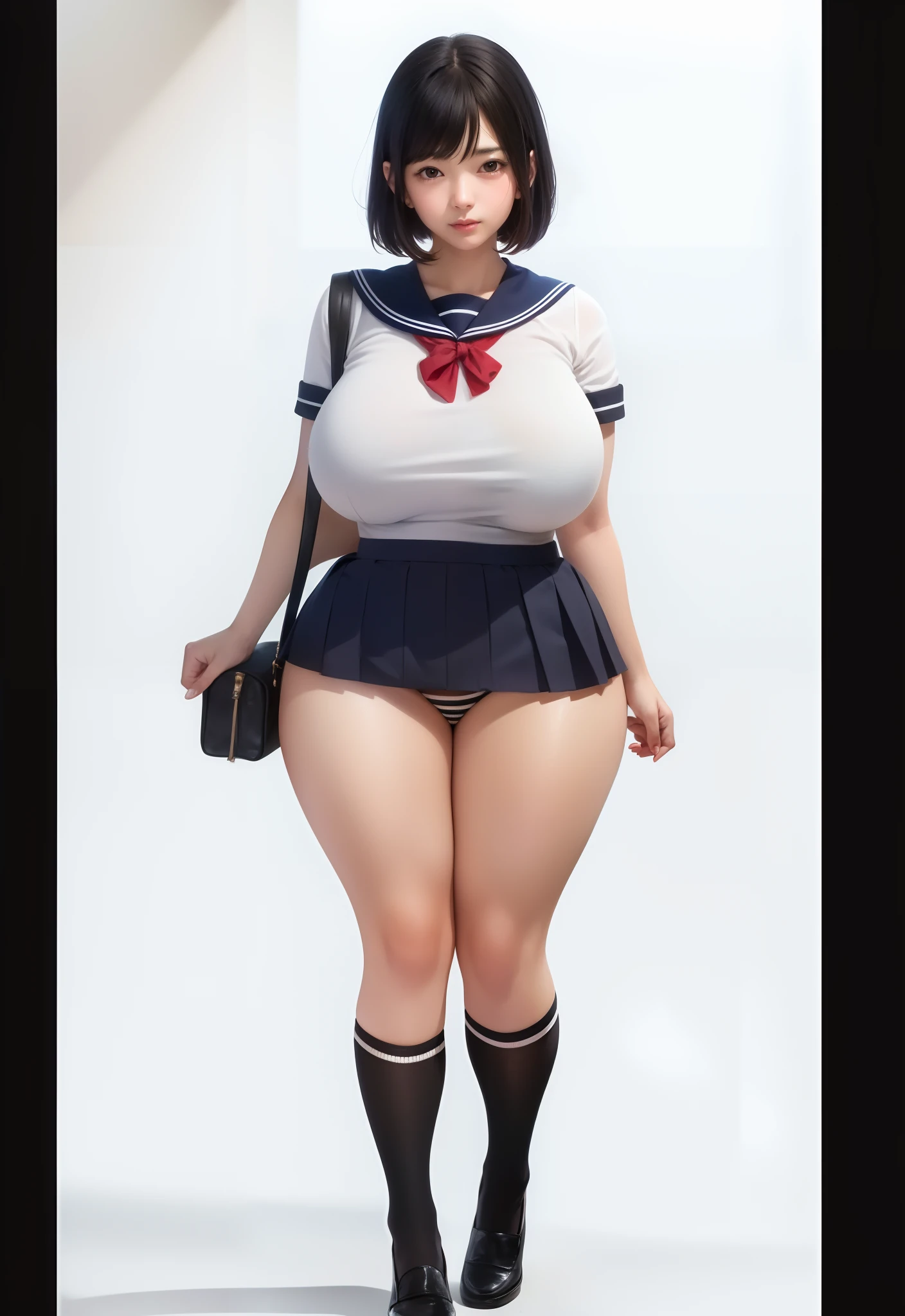 young japanese girl,looking at viewer,anime colored