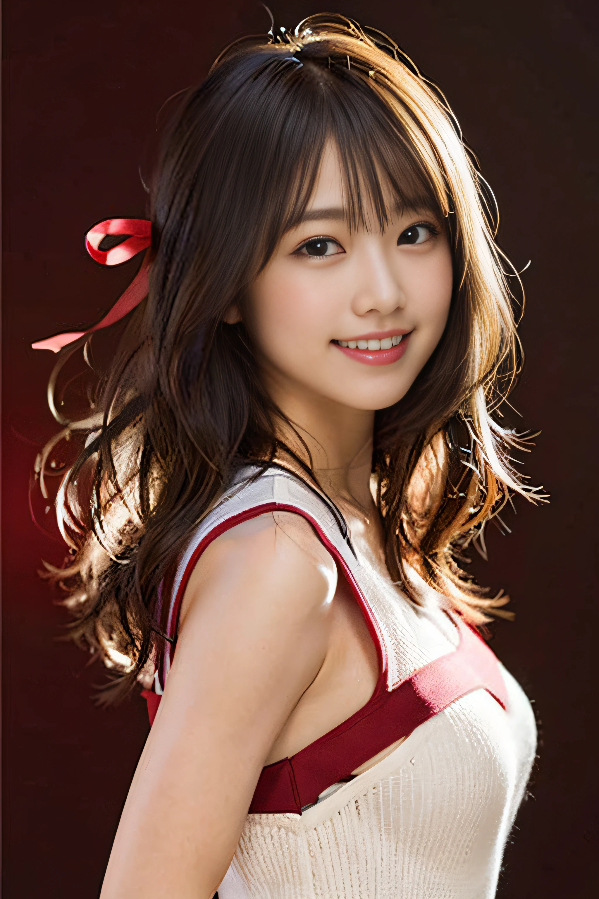 1girl, woman, masterpiece, best quality, highest quality, (daylight:1.3), (photorealistic:1.3), natural light, extremely detailed CG unity 8k wallpaper, focused, 8k wallpaper, extremely detailed, ultra realistic, photorealistic, sharp focus, absurdres, (HDR:1.2), (high contrast), photograph, detailed and intricate, instagram, portrait, highly detailed, digital painting, artstation, concept art, smooth, sharp focus, illustration, (whole body:1.2), (big breast:1.3), bra, dengan seorang pria di belakang sedang memeluk