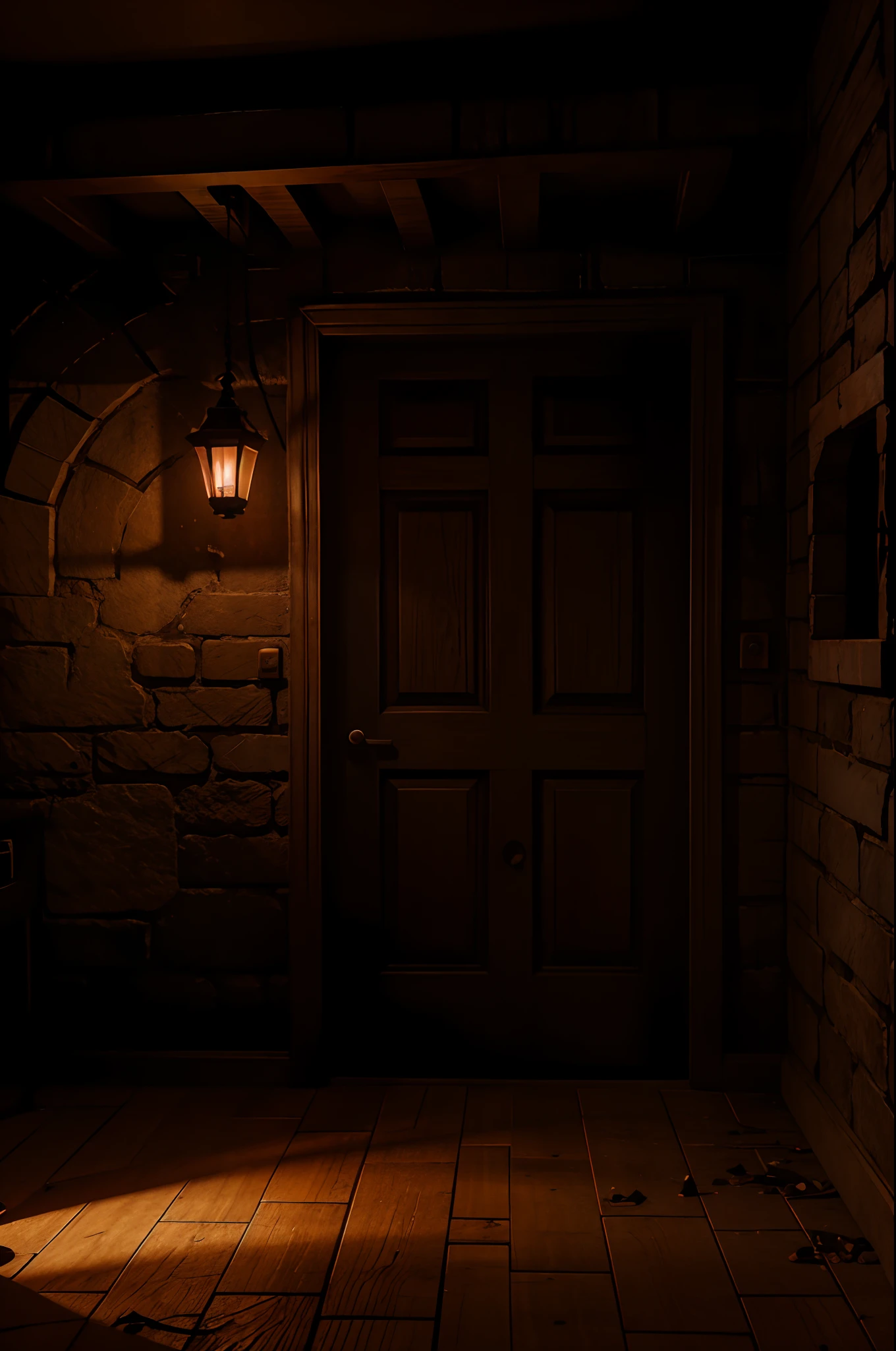 set, horror, cellar, Orange Cinematic Lighting, 32K, ultra HD |, Moteur de rendu Unreal, Hyperrealistic image