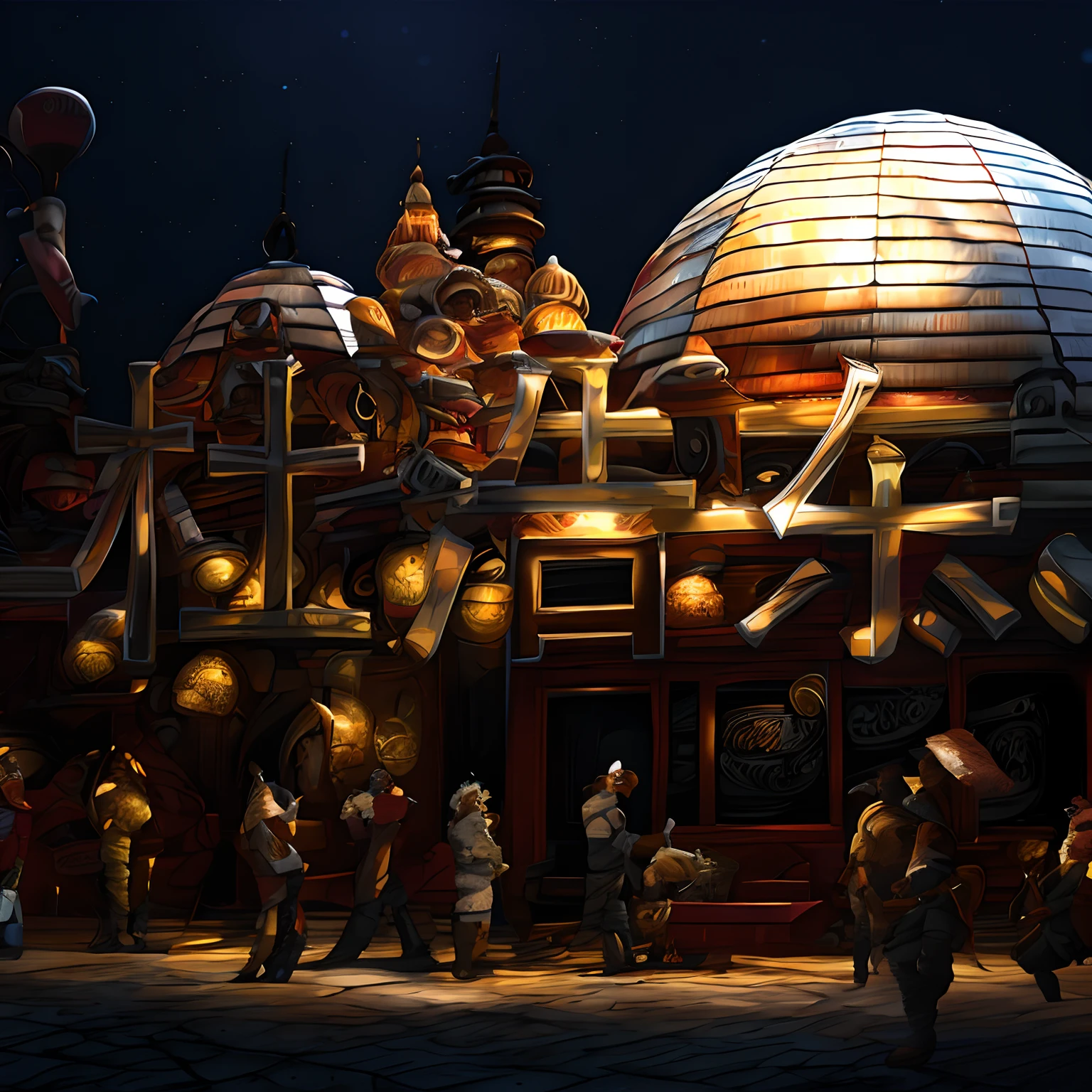 Background, fantasy, Fantastic, fantasy, borgar, Dome, Don't draw people