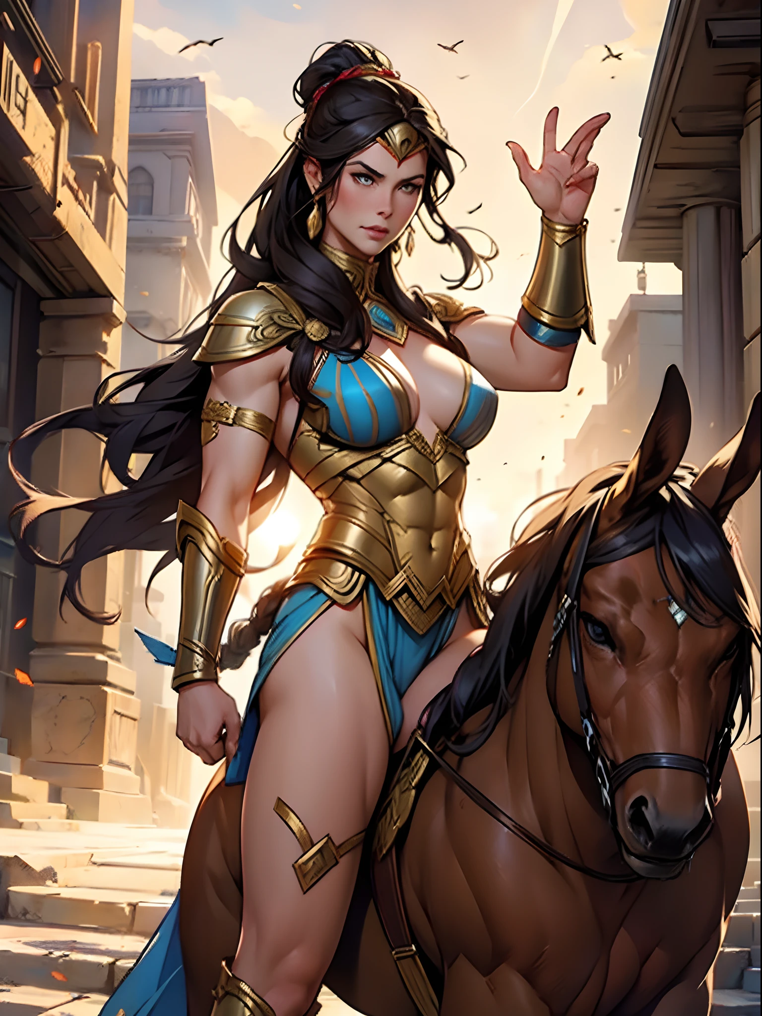 ((Hippolyta)), Amazon, Strong female warrior.