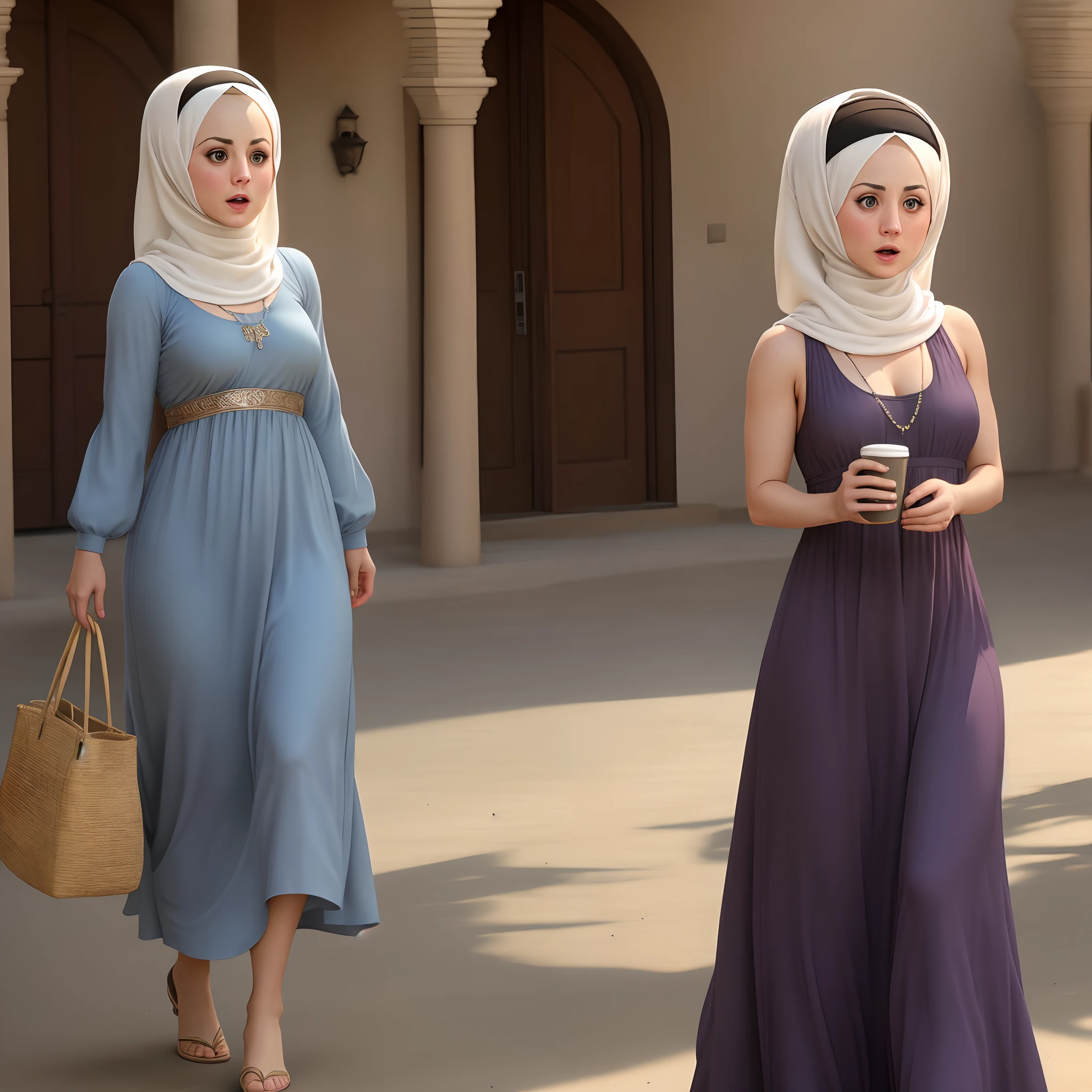 kaley cuoco in muslim dress