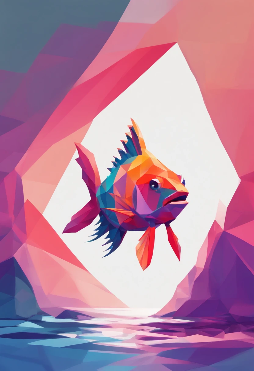Silhouette of a small fish