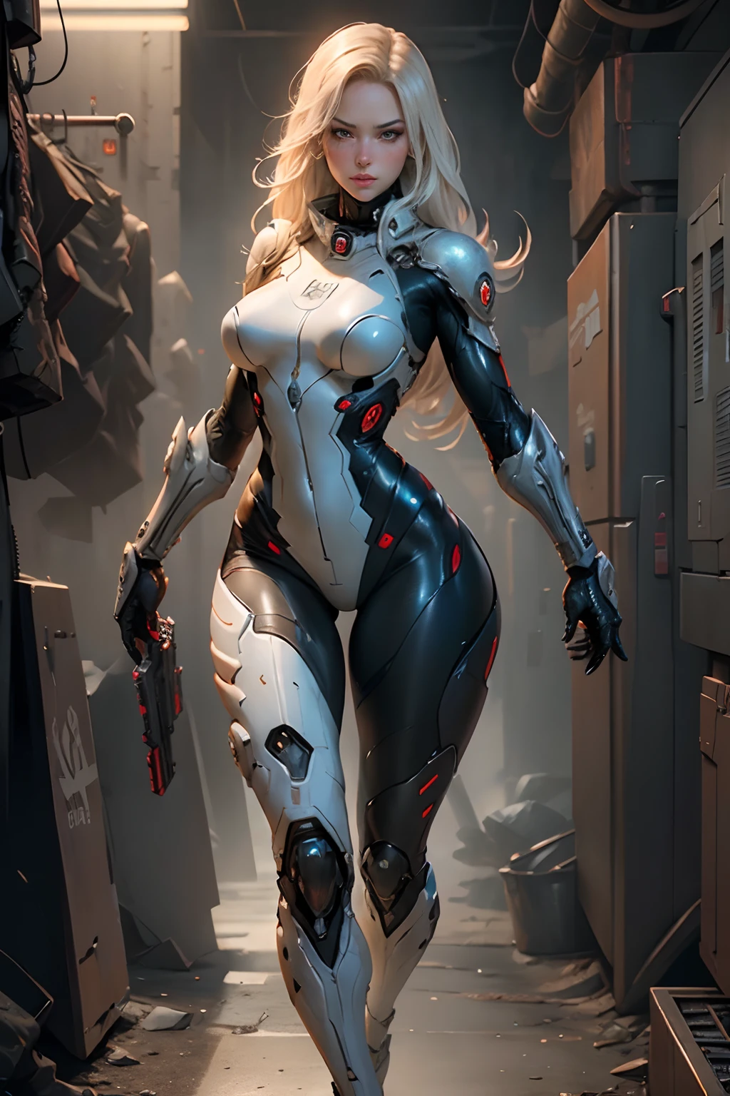 female ,emma frost ,front view,artgerm,full body,cyborg,front pose,heavy mechanical torso,sci fi,full body suit,combat ,gun smith,swat,swat outfit,full tactical ,camo print,powerful pose,sexy,Sultry, , anime-inspired, ample bosom, strikingly detailed,dynamic stance, gradient backdrop, intricate texturing, sensual curves, immaculate detailing, close-up shot, iconic character design, nuanced shading, empowered posing,artgerm,full body,sci-fi suit,futuristic,cyberpunk,red and orange