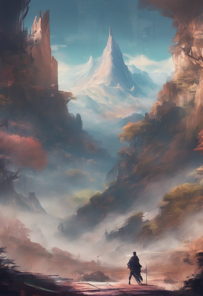 rivulets,Mountains,a plant,steamy,smog,Immortal,super-fine,Hyper-realistic,Ultra photo realsisim,tmasterpiece,8k,on focus,Bokeh,Detailed pubic hair,hyper-detailing,high qulity,High definition,cinematic perspective