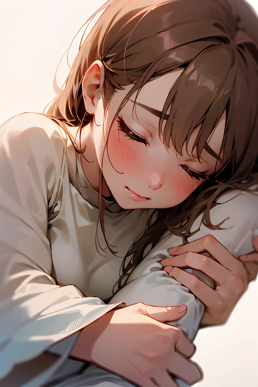 (Best Quality,hight resolution:1.2), Realistic, Intimate connection, Delicate fingers, Soft skin, Emotional touch, Tender gestures, Loving connection, Close bonds, Tender moments, Connect with people, Heartfelt hugs, Delicate grip, Meaningful touch, Warm sensation, Dear, Beautiful gesture,Tender love