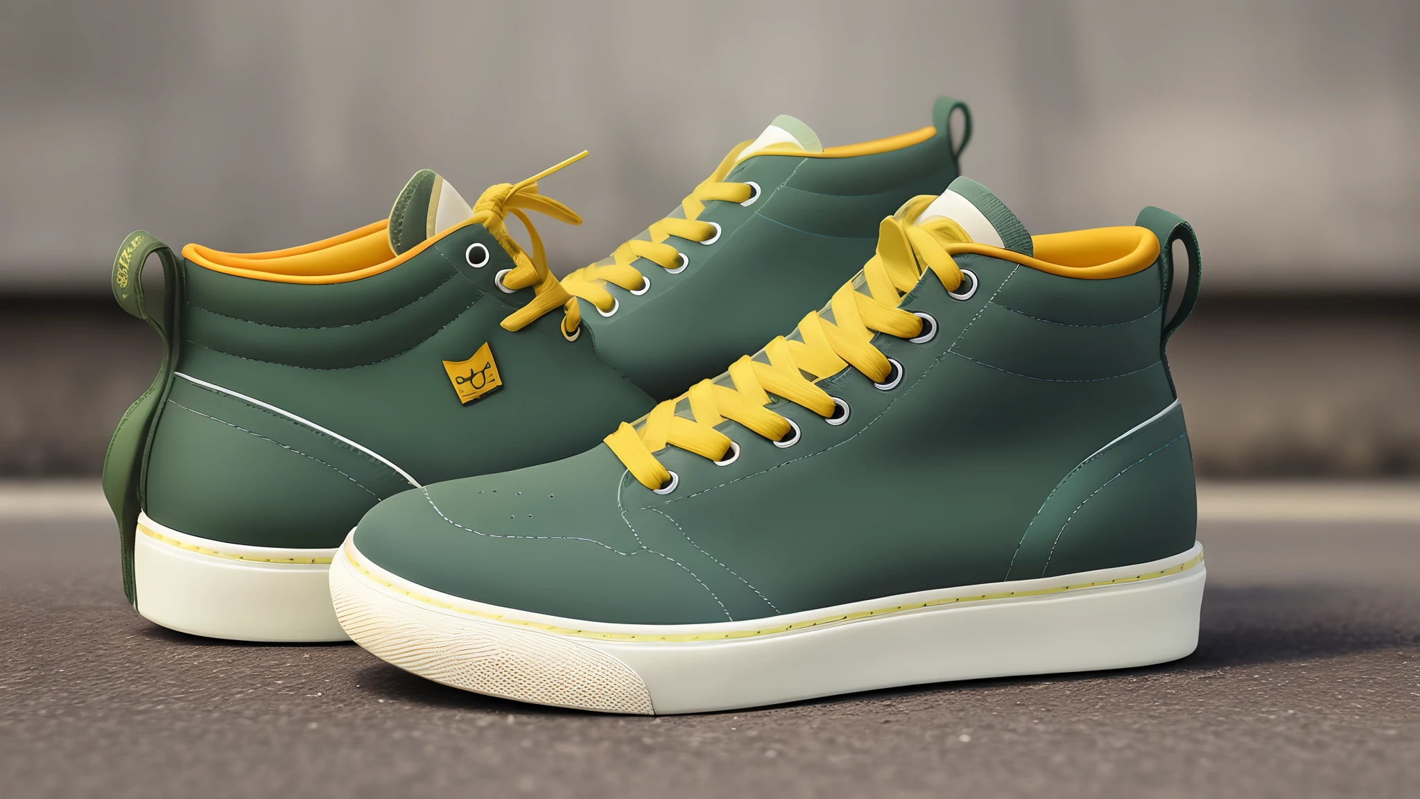 Create a design of a sneaker made of hemp