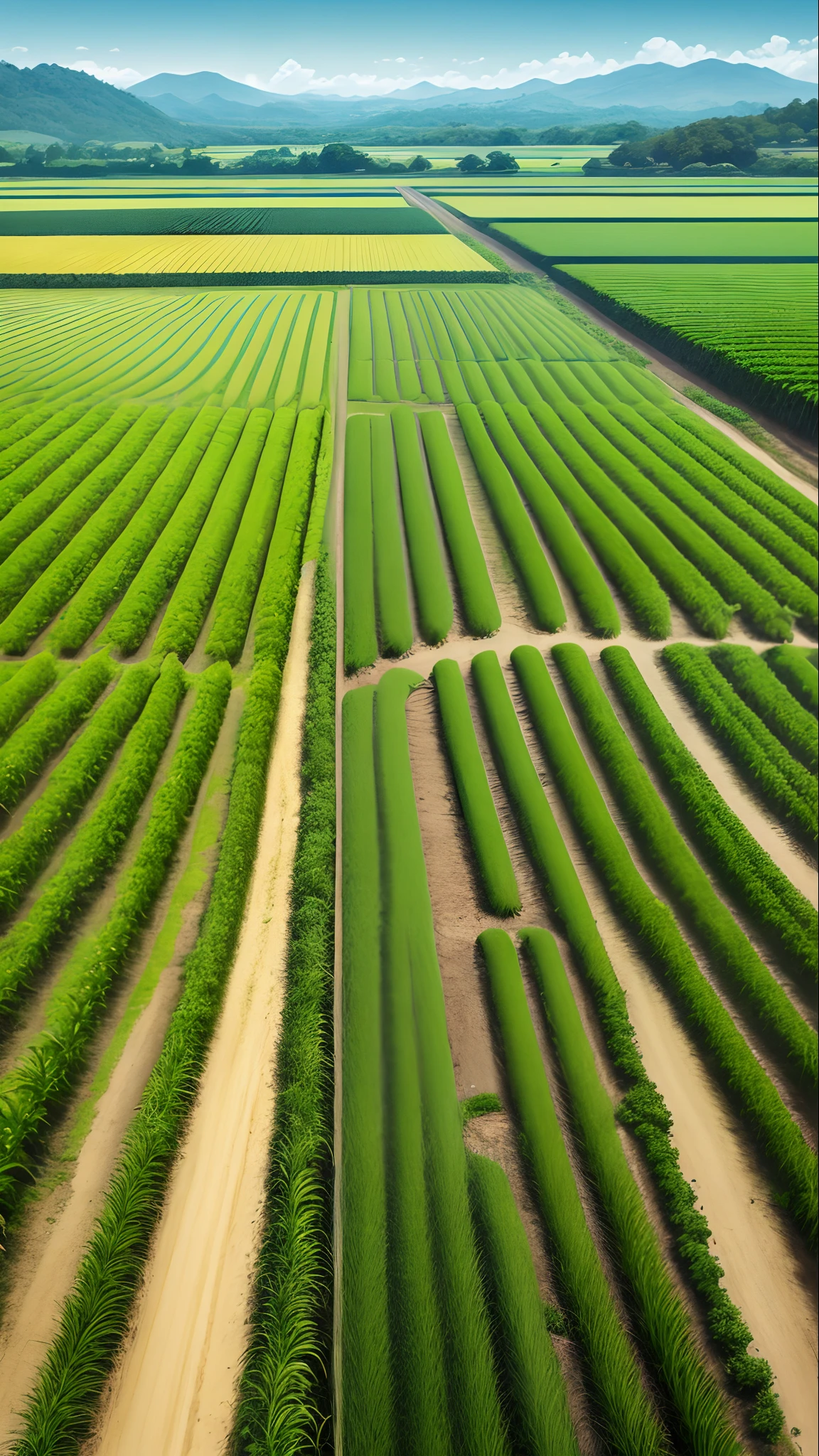 Koifish banana field