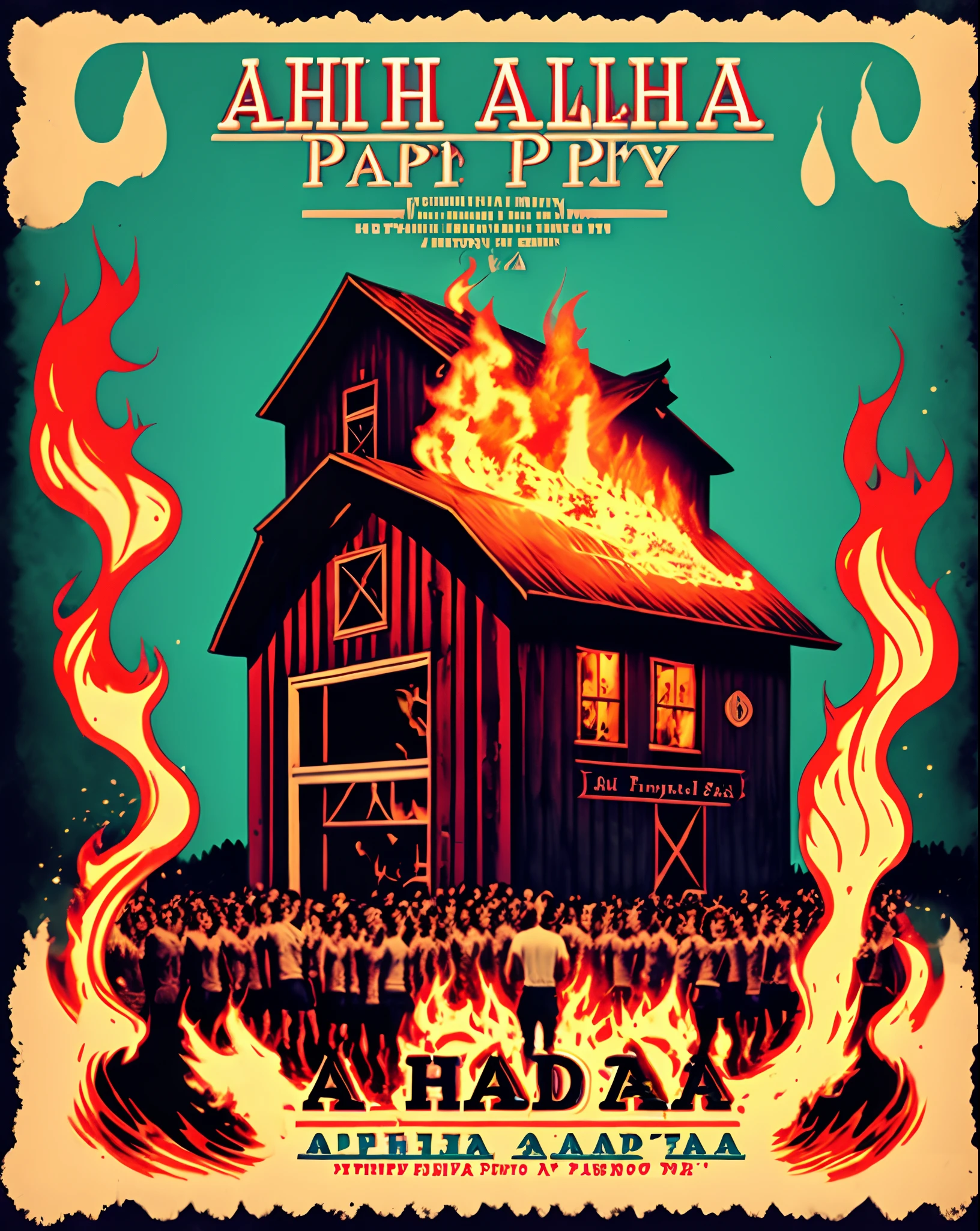 “Alpha Delta Phi” Barn Burner Party Poster
