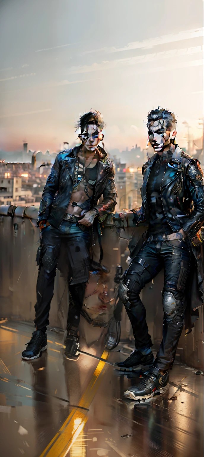 Change background cyberpunk handsome boys realistic face realistic face .8k ultra realistic