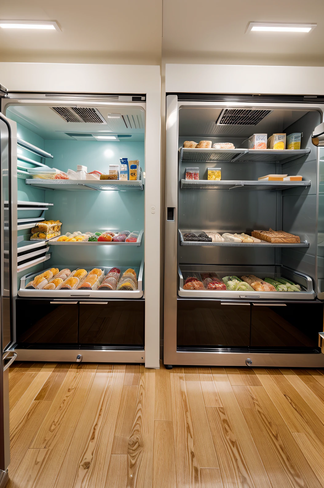 a nice looking elegant side by side refrigeratior