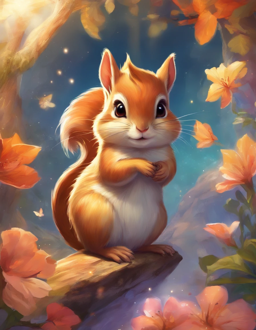 Best quality, masterpiece, ultra high res, a kawaii chipmunk