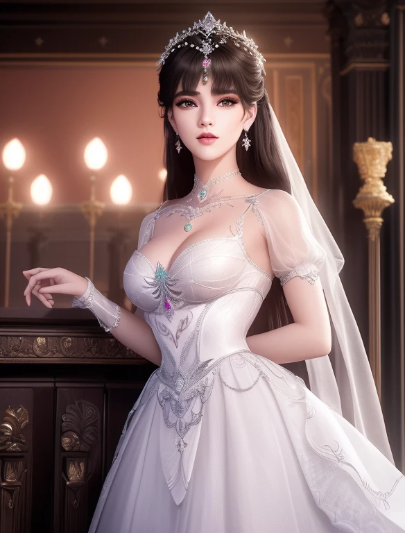 ultra realista 8k CG, rosto perfeito, Impeccable, limpo, master part, arte profissional, obras de arte famosas, Cinematic lighting, Cinematic Flower, rosto perfeito, beautiful face, Olhos bonitos, ((corpo feminino perfeito, cintura estreita)), olhos vermelhos, linda rainha, real, divino, deusa, divino, (Royal Palace), fantasia, Sonho, irreal, science fiction, Seios enormes, roupas bonitas, renda, lace trim, Roupa de pernas com corte de renda, cabelos absurdamente longos, cabelos muito longos, (rico:1.4), prestige, luxo, jewelries, Diamante, ouro, pearl, gema, safira, rubi, esmeralda, detalhes intrincados, delicate pattern, encantador, sedutor, sedutor, Erotic, Encantadora, ornamento de cabelo, colar, Brincos, pulseira, Armlet,
,