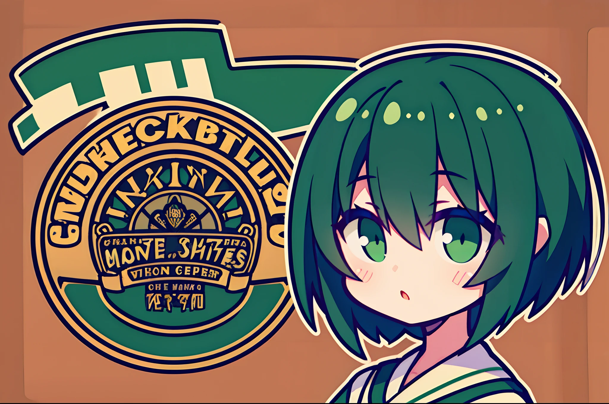 The logo of a girl with short green black hair from a vintage car customization company called Infortunio