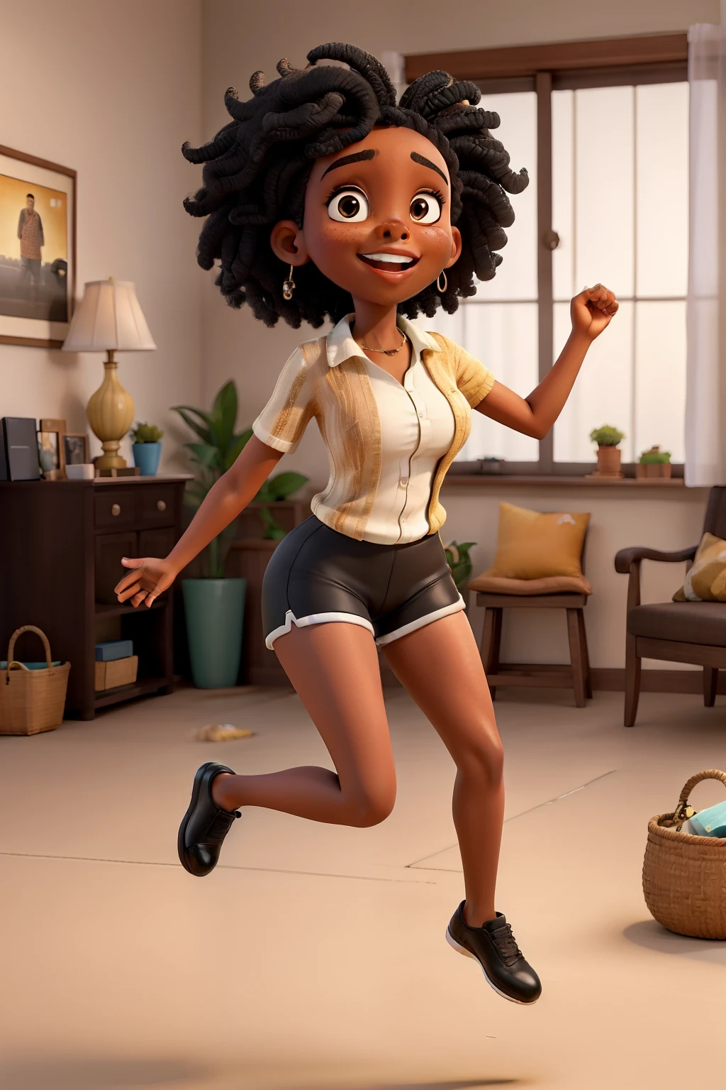 Obra-prima, Best Quality Black Woman Jumping Up and Down for Happiness Because She Resigned