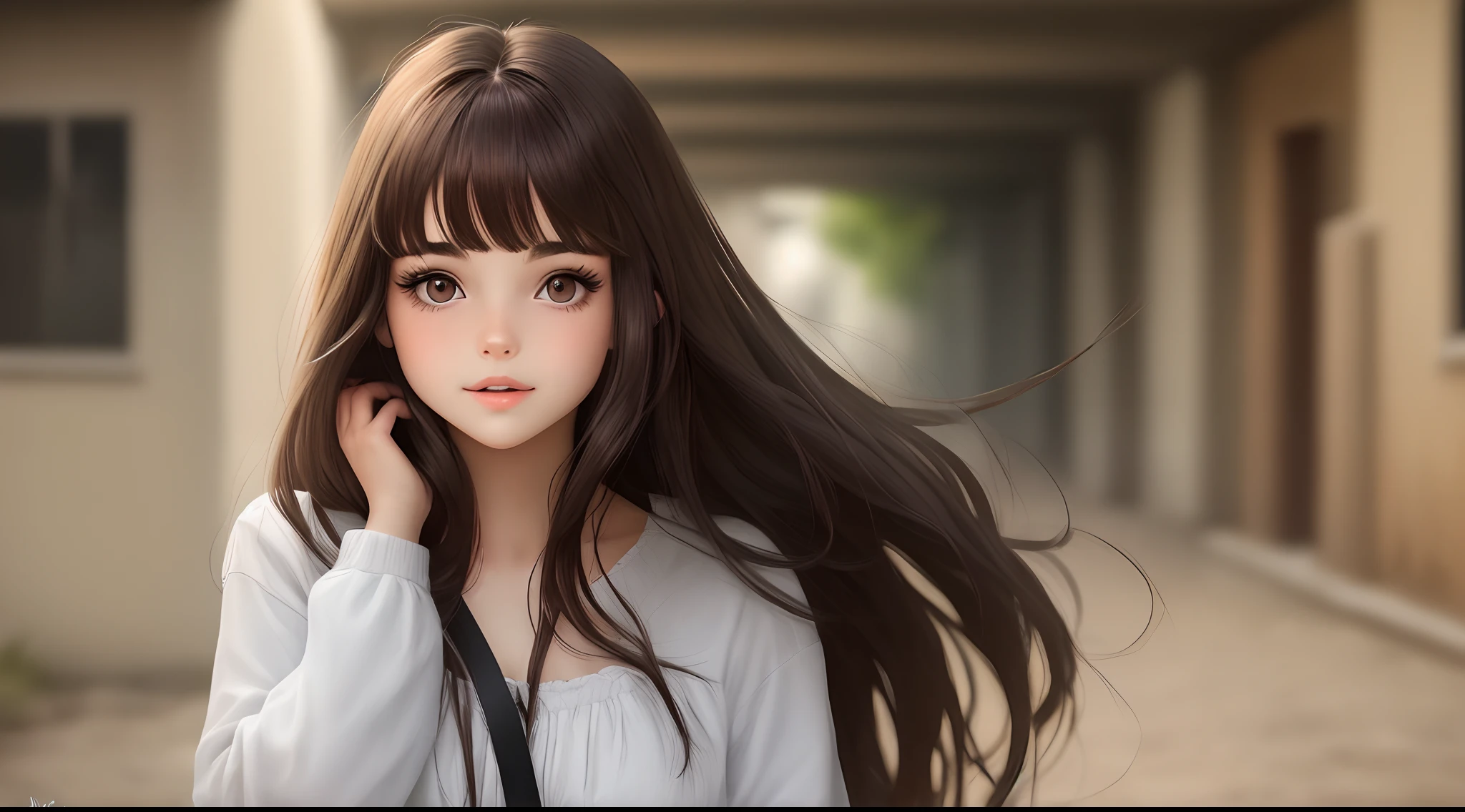 anime girl with long hair in a field of flowers, beautiful anime portrait, portrait anime girl, beautiful anime girl, portrait of an anime girl, cute anime girl portrait, artwork in the style of guweiz, portrait of cute anime girl, anime style portrait, young anime girl, portrait of anime girl, anime girl portrait, cute anime girl