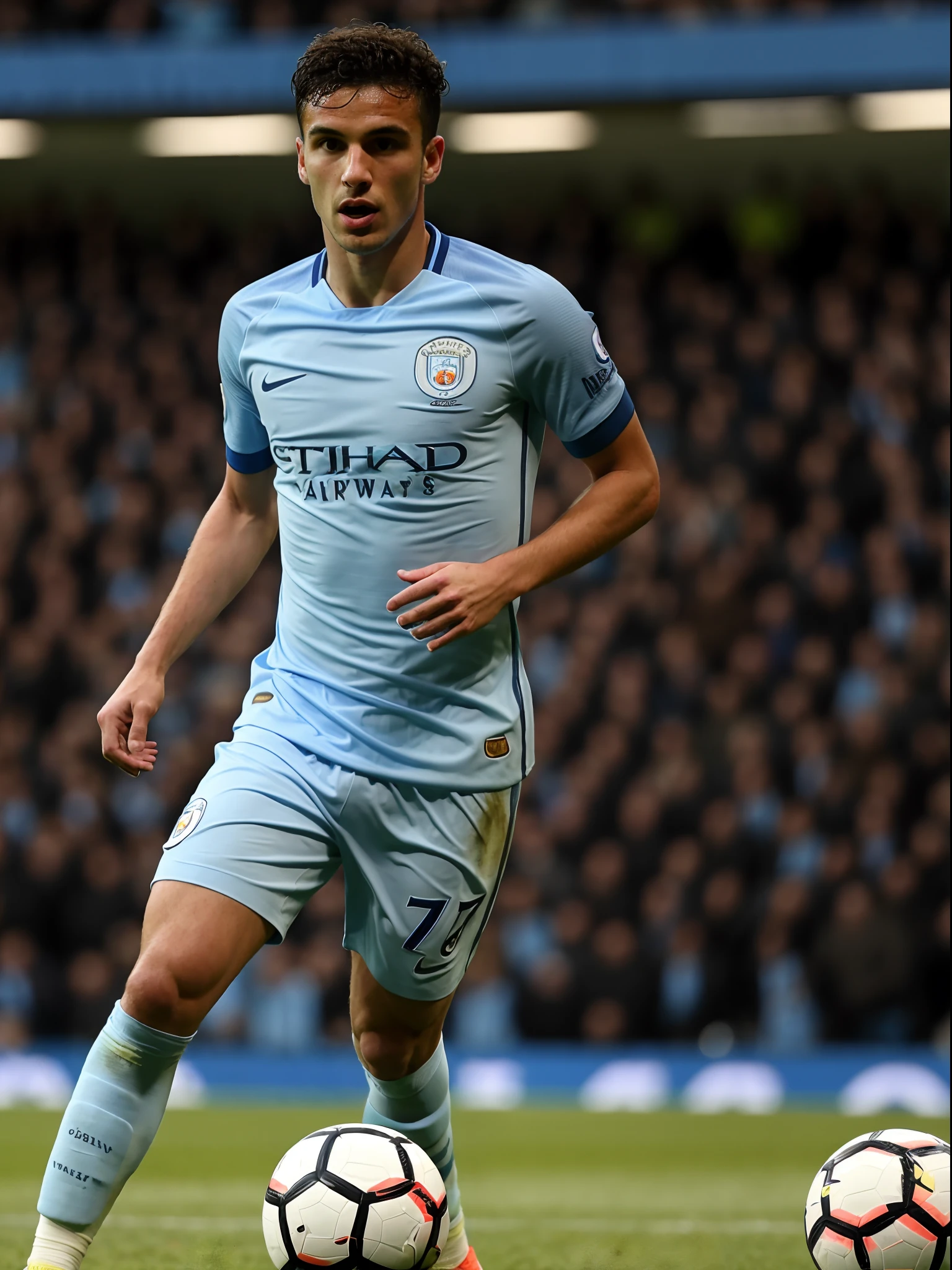 Homem Soccer Player in Manchester City