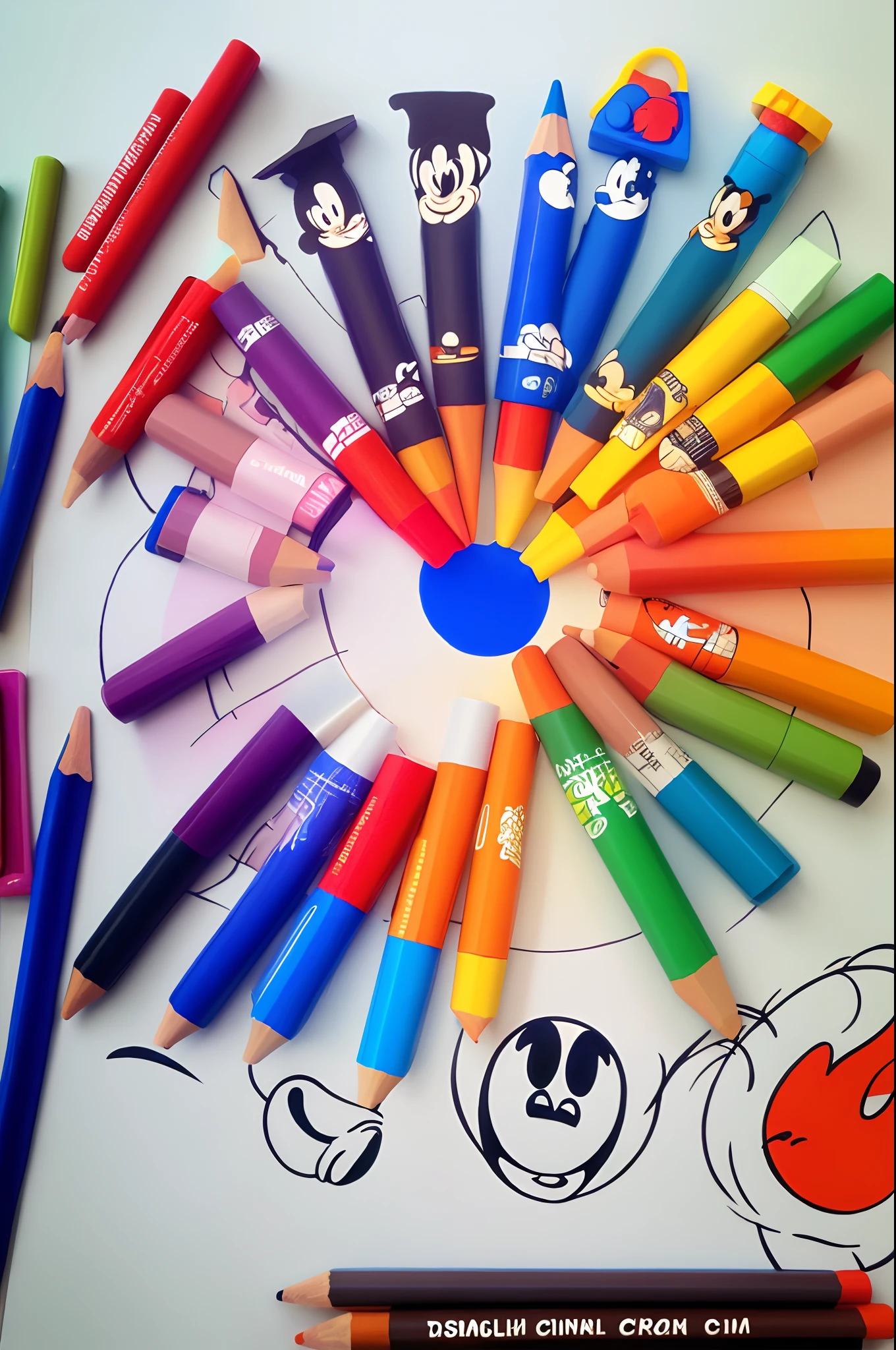 Dessin crayon Disney simplifier