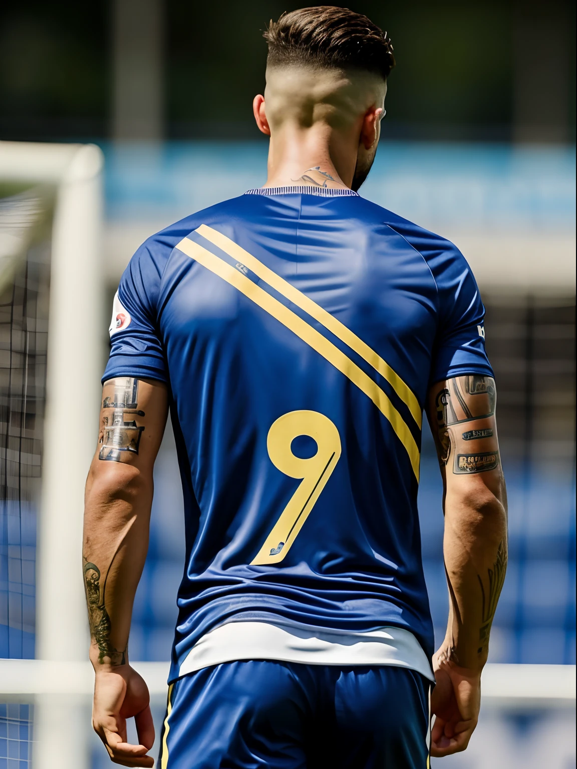 Homem Soccer Player in Boca juniors, tatuagens