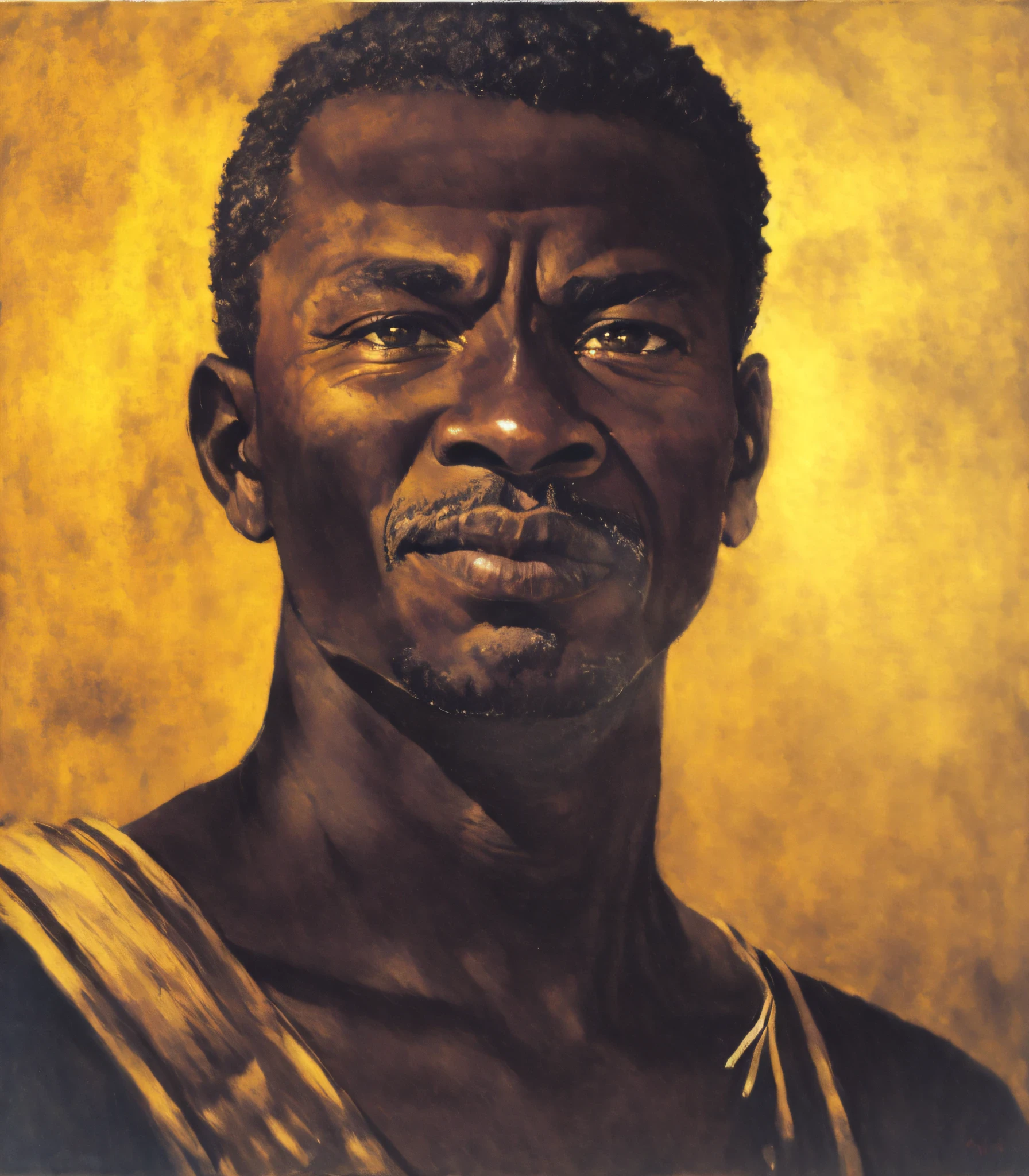 homem africano, Portrait of Pelé, retrato de rosto completo, Retrato de um guerreiro, mulato, fotografia