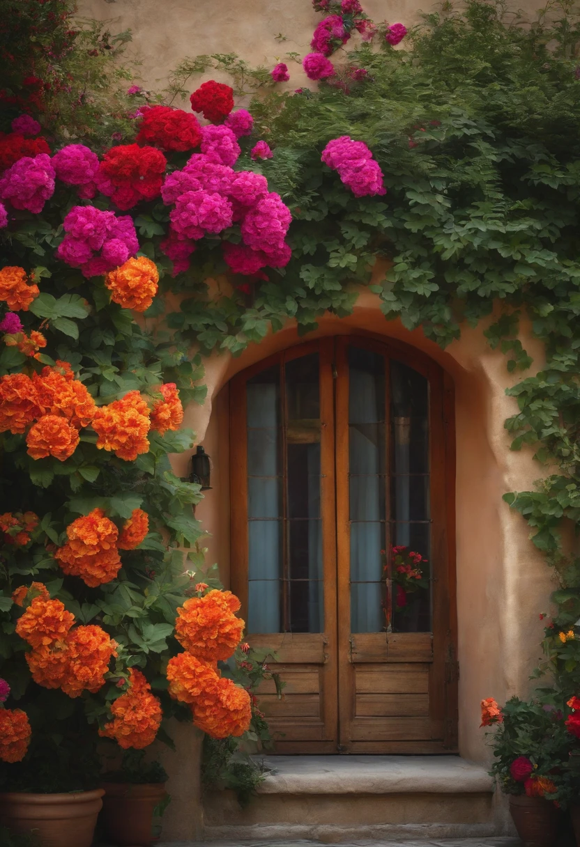 Flowers all over the wall