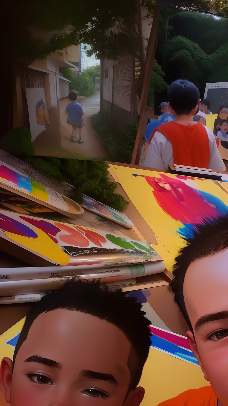 em(melhor qualidade: 0,8), Perfect anime illustration, Retrato em close-up extremo de um garoto,desenho animado de um menino com cabelo arrepiado ,(obra prima),Camisa Preta,camiseta preta,pinta no rosto, Retrato digital, pintura digital dos desenhos animados, wikihow illustration, detailed illustration portrait, digital illustration -, matte digital illustration, retrato dos desenhos animados, color digital illustration, Retrato estilizado, Retrato de Arte Digital,(melhor qualidade),(alta qualidade)fundo luminoso