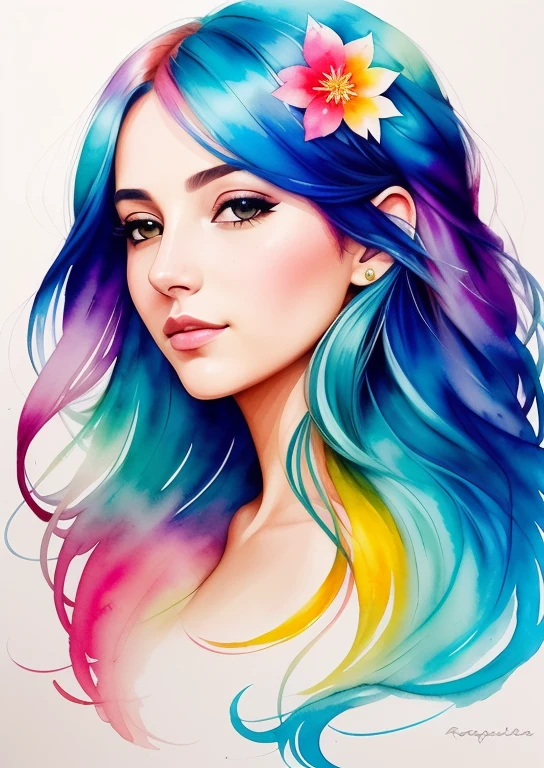 Estilo wtrcolor, Arte digital de (Lirios), Arte Oficial, soplado por el viento, Obra maestra, Beautiful, ((acuarela)), salpicaduras de pintura, Detalles intrincados. Gran detalle, [goteo:0.5], tendencias en Artstation, Rachel Walker