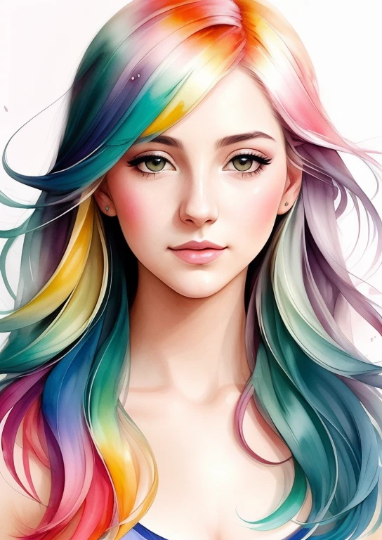 Estilo wtrcolor, Arte digital de (Lirios), Arte Oficial, soplado por el viento, Obra maestra, Beautiful, ((acuarela)), salpicaduras de pintura, Detalles intrincados. Gran detalle, [goteo:0.5], tendencias en Artstation, Rachel Walker