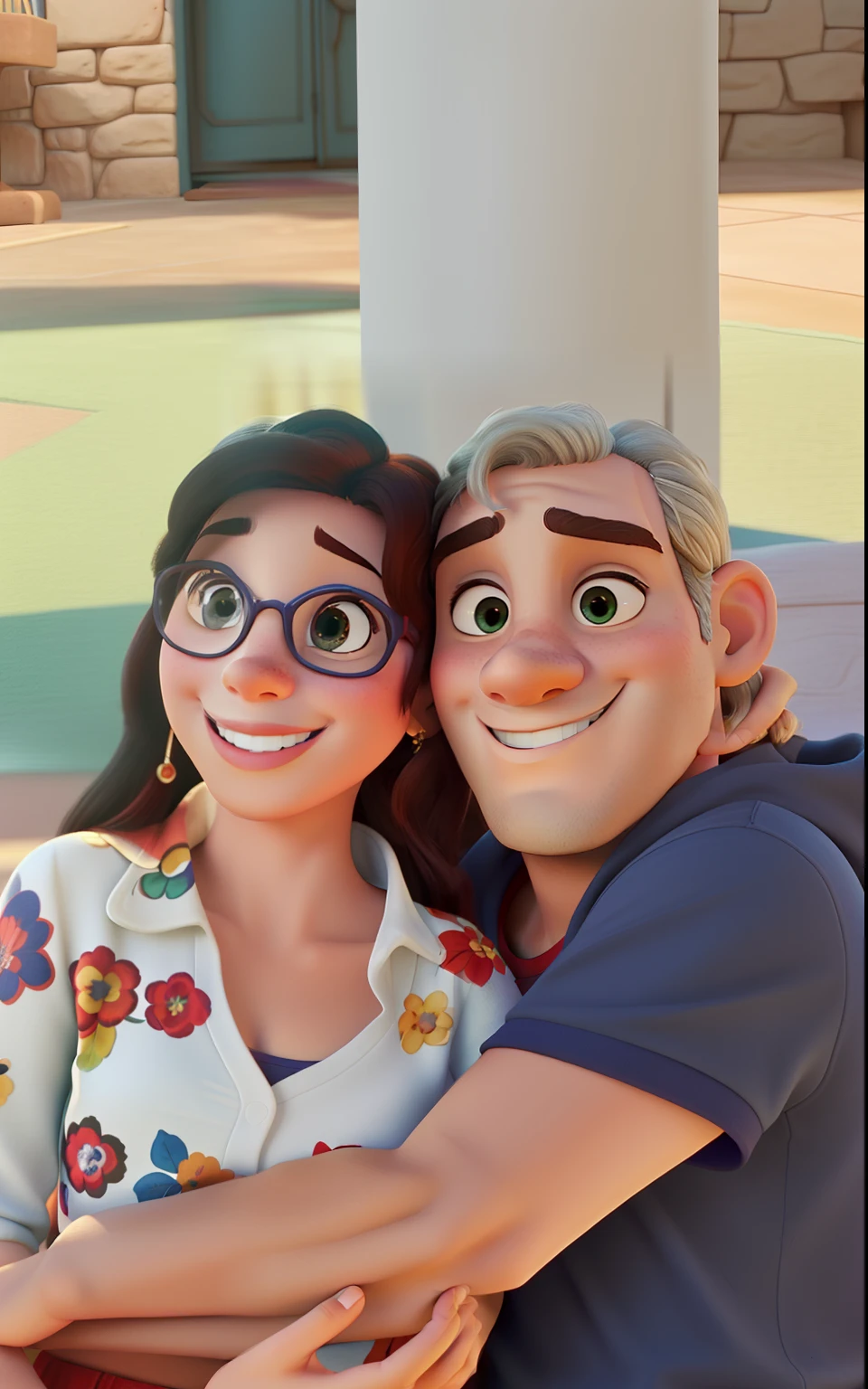 Casal, capa de filme Disney Pixar, boa qualidade, melhor qualidade!