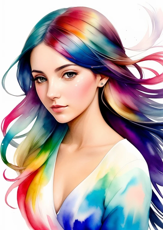Estilo wtrcolor, Arte digital de (Lirios), Arte Oficial, soplado por el viento, Obra maestra, Beautiful, ((acuarela)), salpicaduras de pintura, Detalles intrincados. Gran detalle, [goteo:0.5], tendencias en Artstation, Rachel Walker